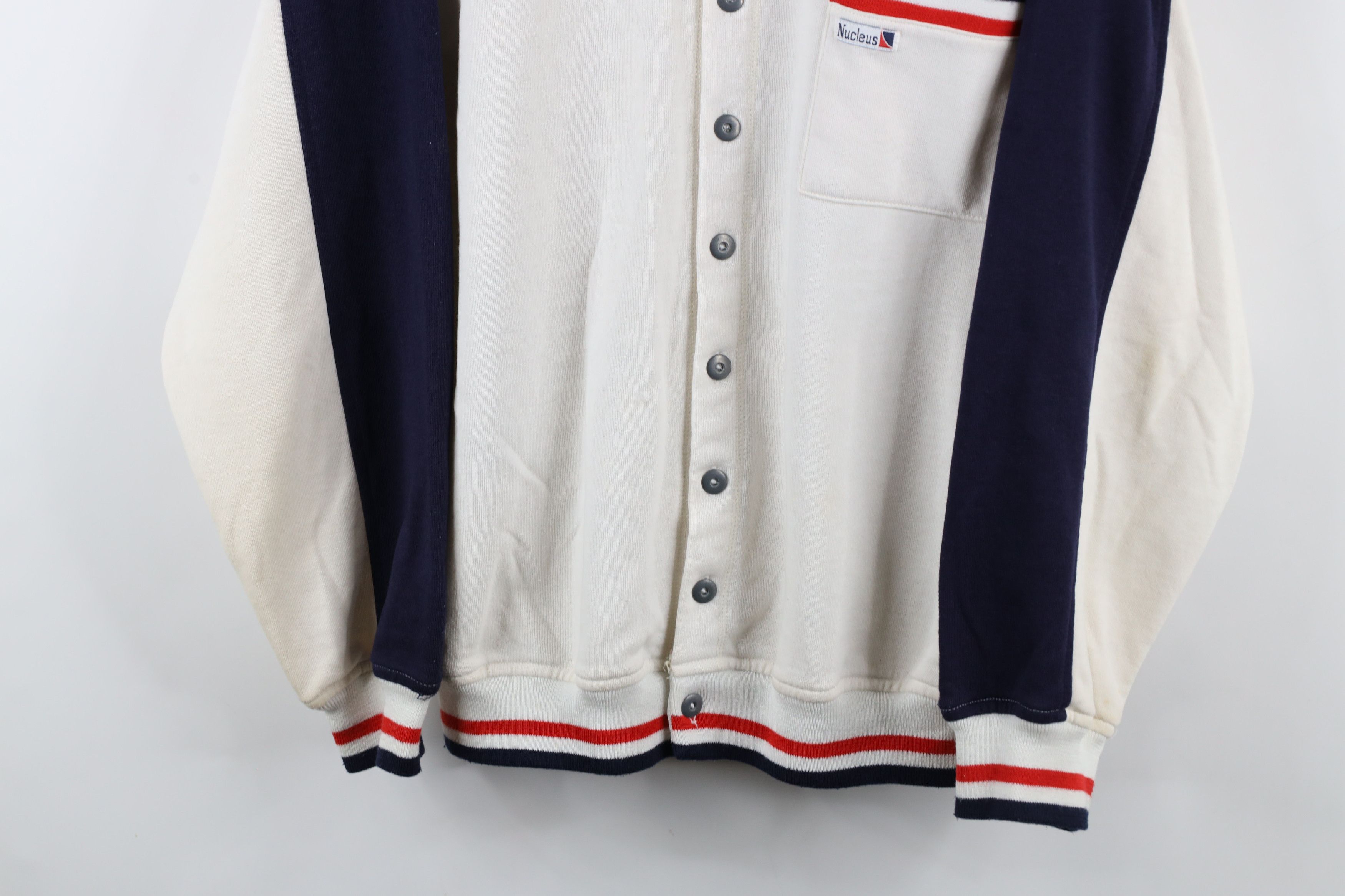 Vintage Vintage 90s Streetwear Button Warm Up Track Jacket Swacket Size US L / EU 52-54 / 3 - 3 Thumbnail