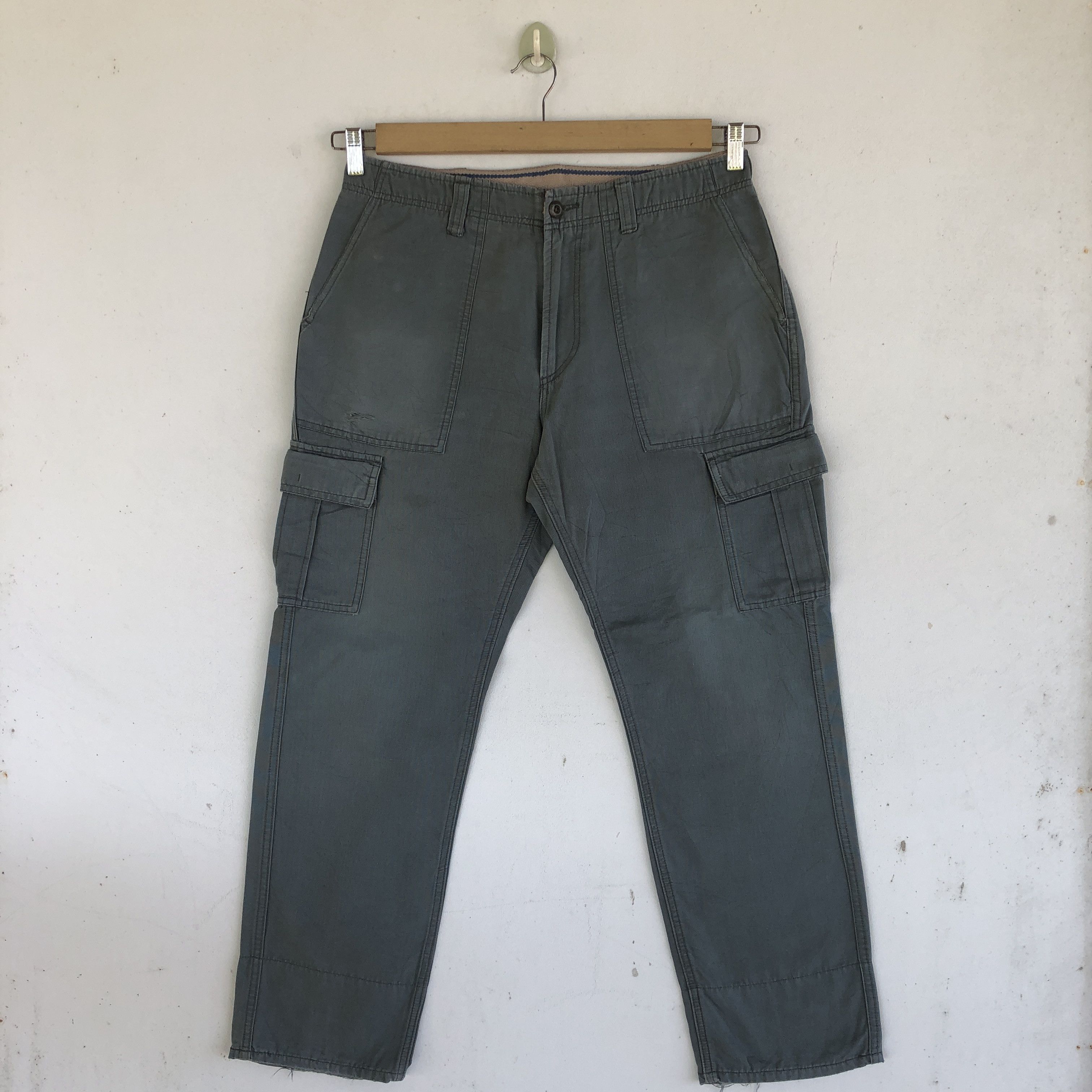 Japanese Brand Vintage Japanese Cargo Pants Multi Pocket Baggy Trousers Size US 32 / EU 48 - 1 Thumbnail