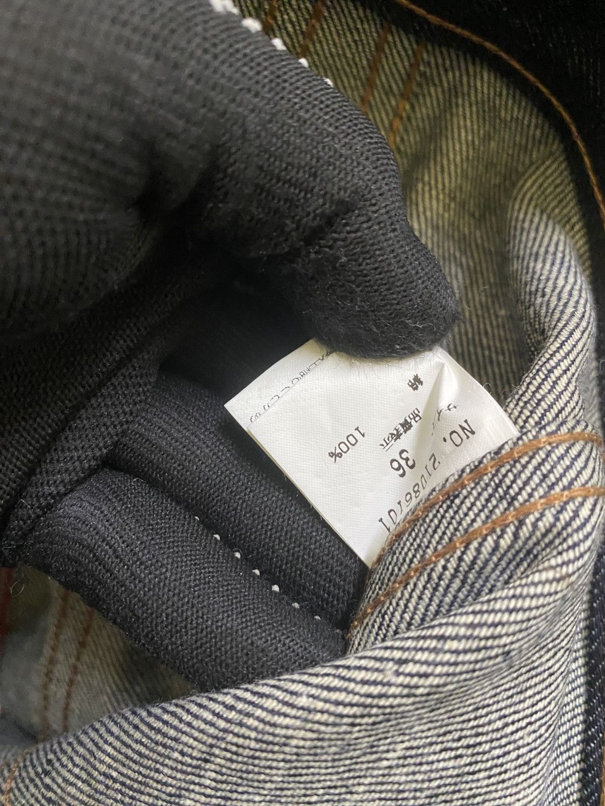 Chevignon Chevignon Raw Selvedge Type III Denim Jacket Butterfly Logo Size US XS / EU 42 / 0 - 9 Thumbnail