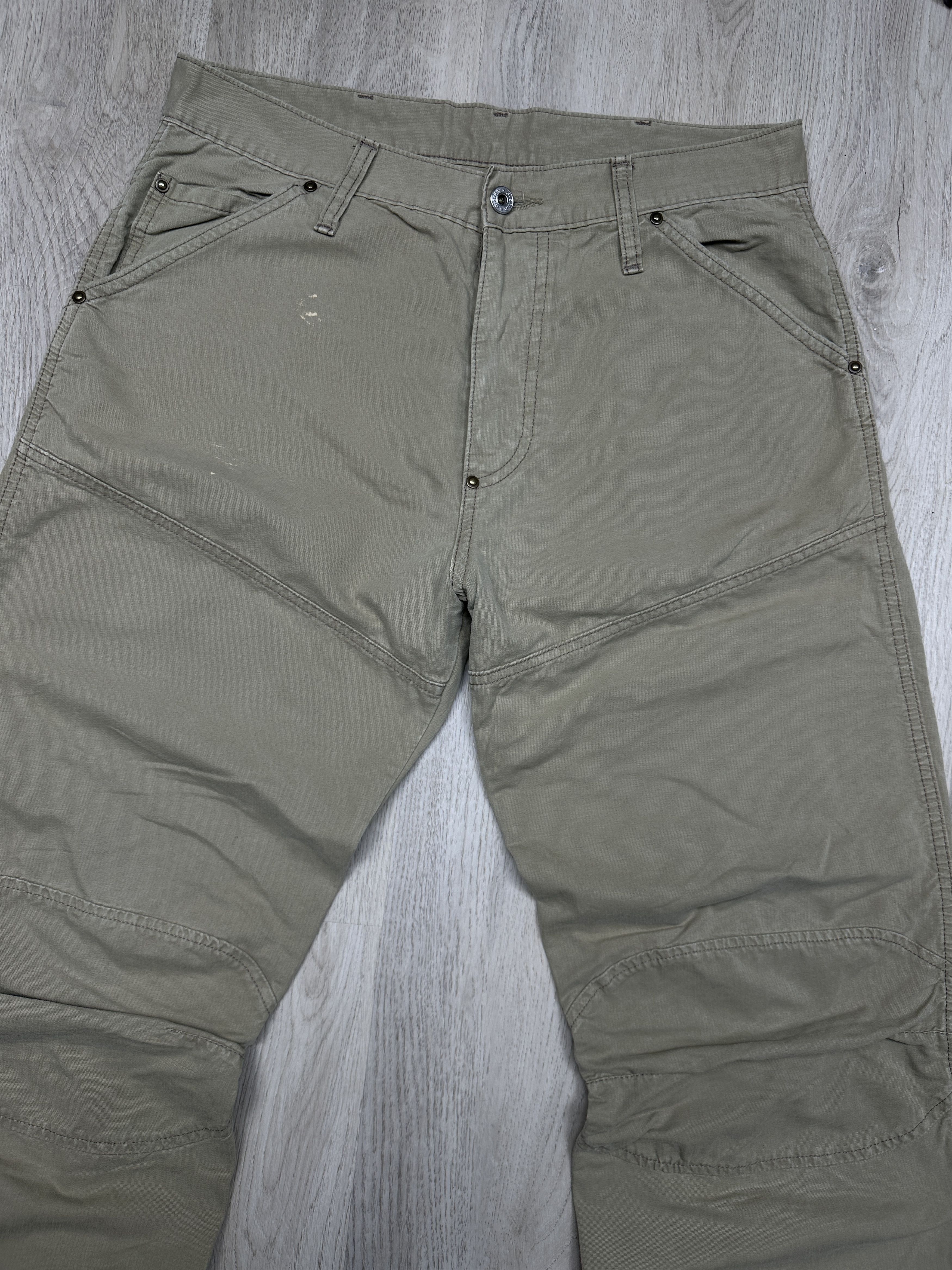 G-Star G Star Raw Vintage Mens Elwood Denim Pants Jeans Double Knee Size US 32 / EU 48 - 2 Thumbnail