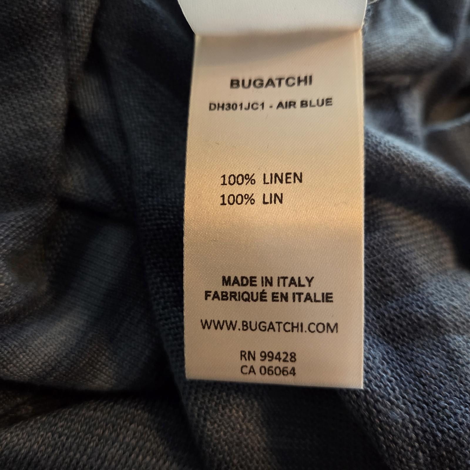 BUGATCHI Bugatchi Heather Striped Short Sleeved Johnny Sweater - XXL Size US XXL / EU 58 / 5 - 8 Thumbnail