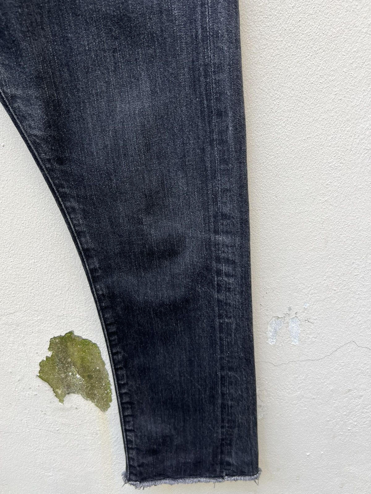 Bukht Bukht Japan Faded Black Selvedge Denim Cropped Flare Jeans Size US 30 / EU 46 - 12 Thumbnail