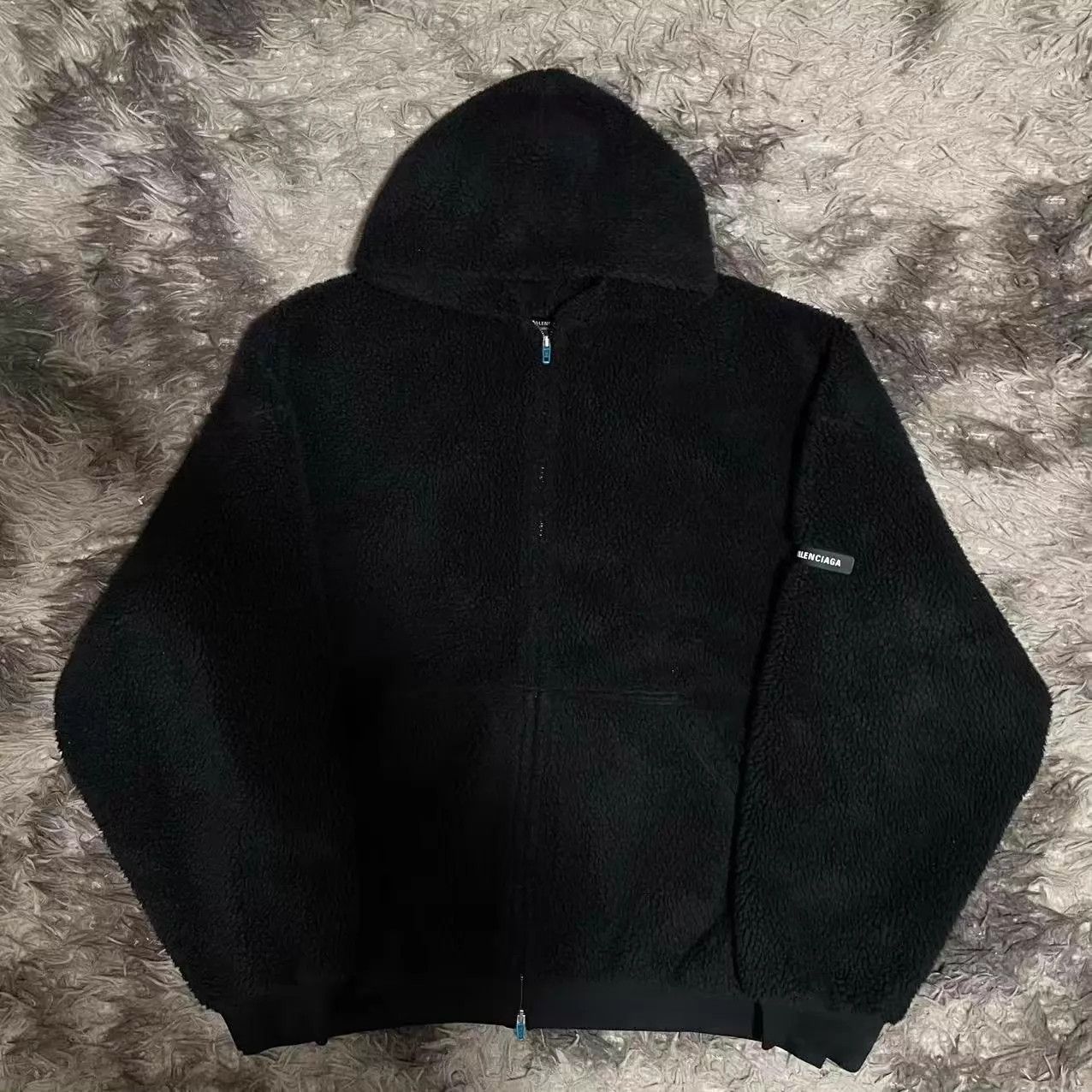 Balenciaga Balenciaga FW23 Logo Fleece Zipped Hoodie 3 Size US L / EU 52-54 / 3 - 1 Thumbnail