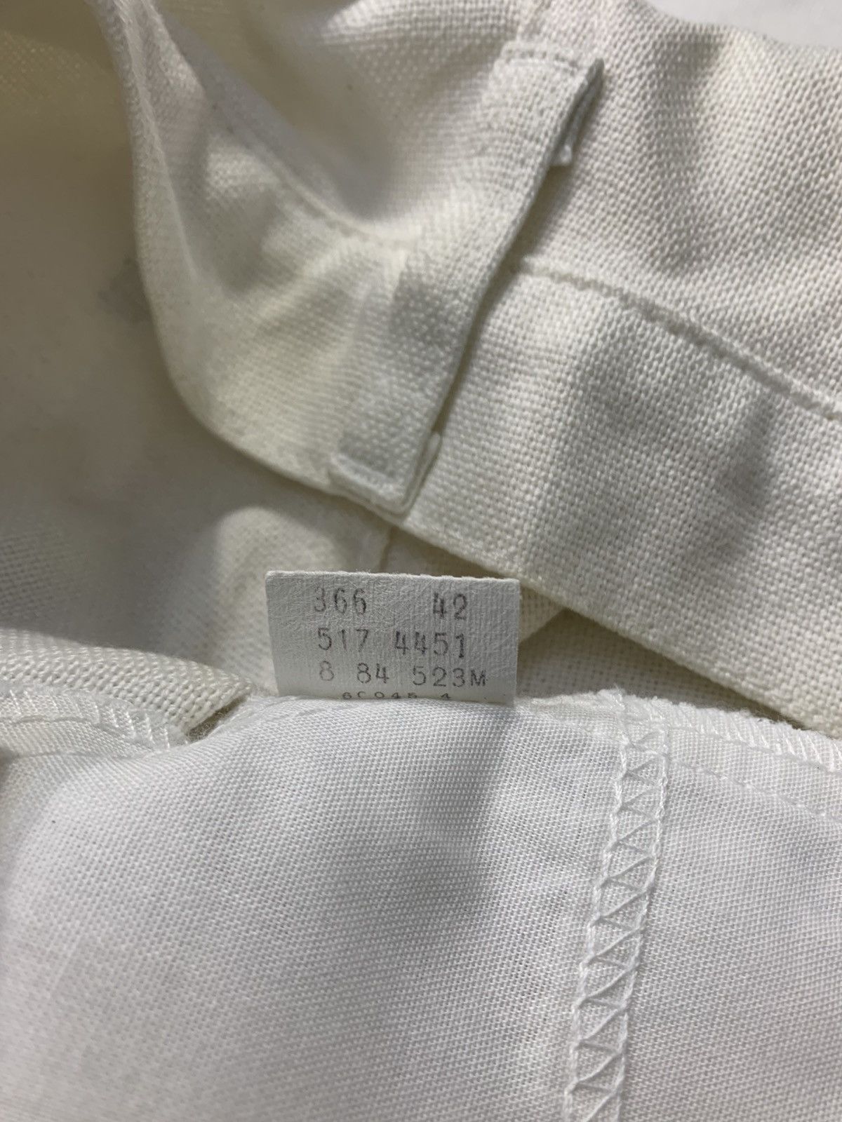 Levi's 80s Levis Strauss Sta-Prest White Denim Jeans Straight Cut Size US 28 / EU 44 - 8 Thumbnail