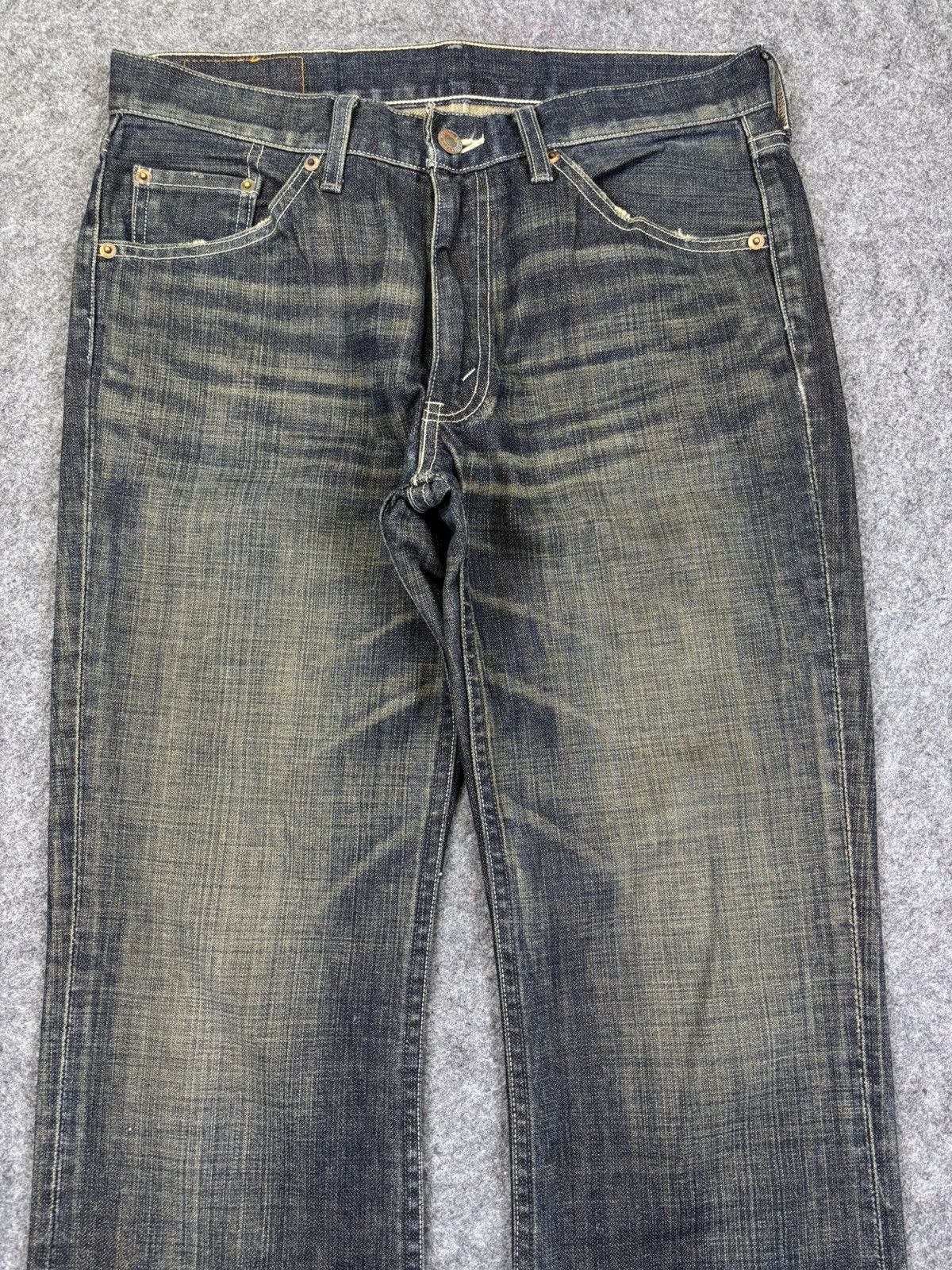 Levi's 💥Rusty Indigo Fades💥Flare Levis 517 Minimalist Denim F969 Size US 31 - 3 Thumbnail