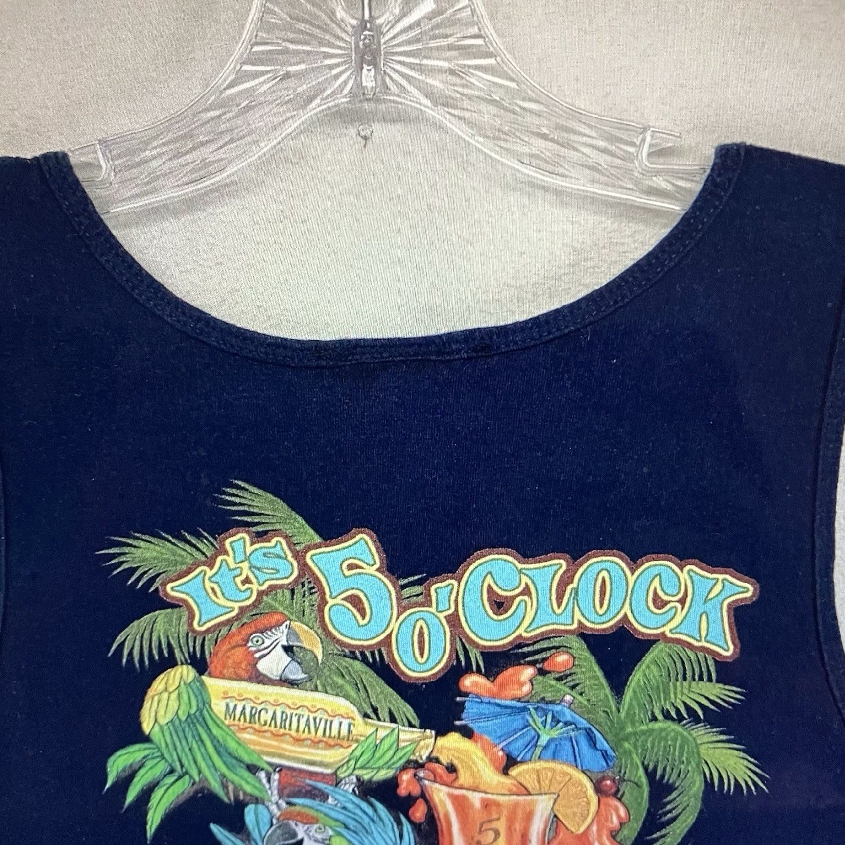 Vintage VINTAGE Margaritaville Tank Top Shirt Adult Medium Blue Graphic Print 2000s Beach Music Men's Size US M / EU 48-50 / 2 - 6 Thumbnail