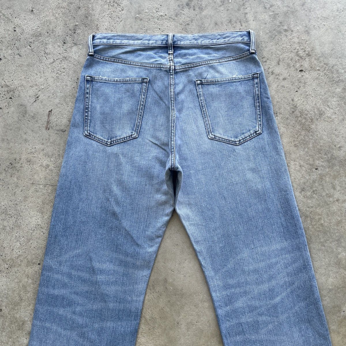 Japanese Brand × Jean × Vintage W32 Vintage Japanese Faded Distressed Wash Jeans Pants Denim Size US 32 / EU 48 - 8 Thumbnail
