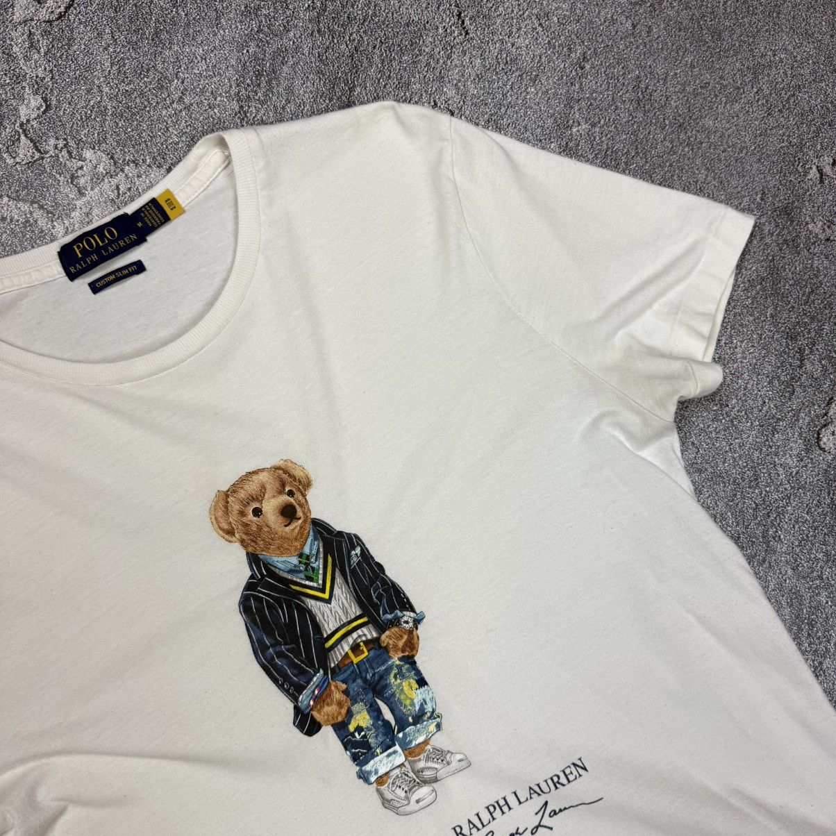 Polo Ralph Lauren Polo Ralph Lauren Polo Bear Graphic Tshirt White Size M Size US M / EU 48-50 / 2 - 4 Thumbnail
