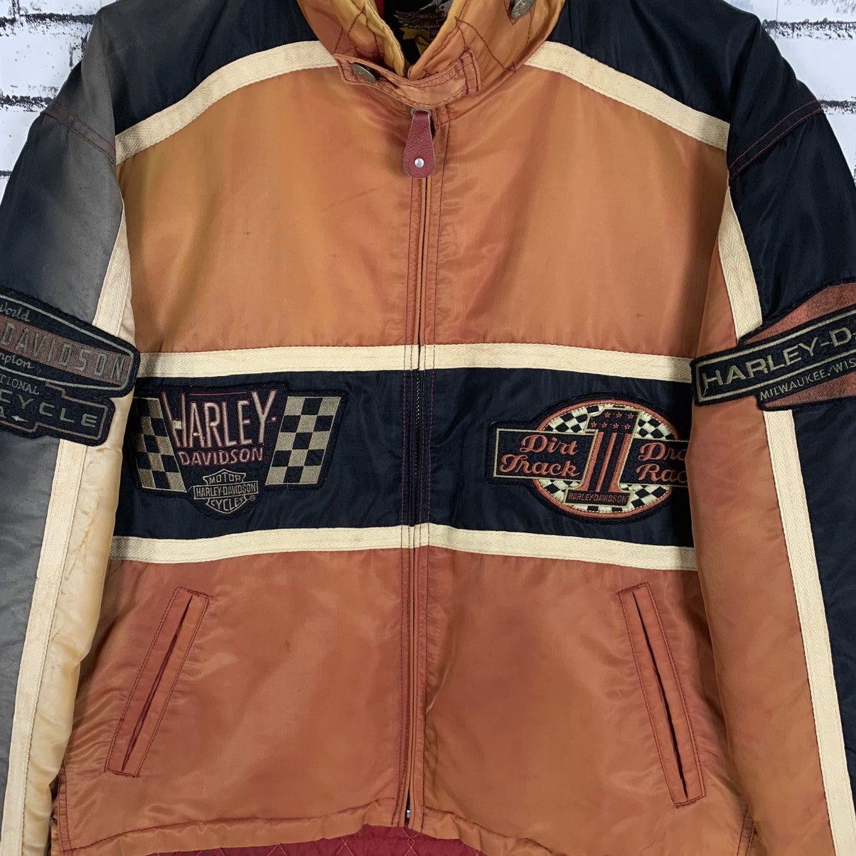 Harley Davidson Vintage Harley Davidson Motorcycle Riding Jacket Size US L / EU 52-54 / 3 - 5 Thumbnail