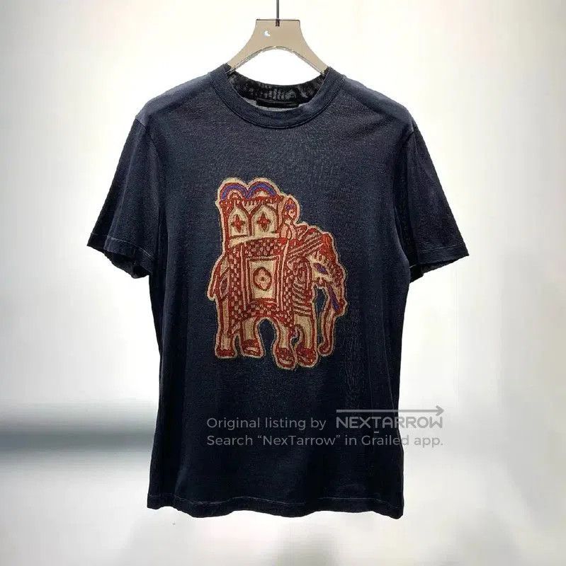 Louis Vuitton Louis Vuitton Black Cotton Men's T-Shirt . Size US M / EU 48-50 / 2 - 1 Thumbnail