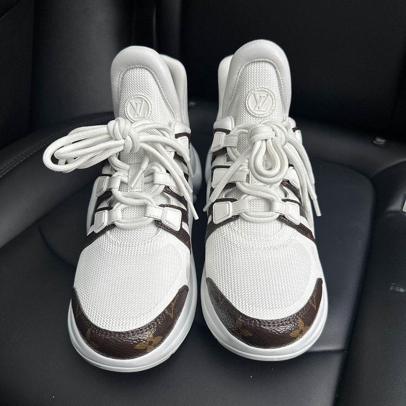 Louis Vuitton Louis Vuitton Archlight White Sneakers for Women - Size US 8 / IT 38 - 2 Thumbnail