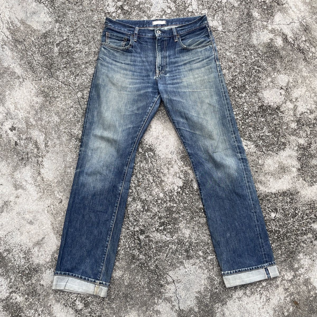 Japanese Brand Vintage Japanese Brand Distressed Selvedge Denim Size US 34 / EU 50 - 1 Thumbnail