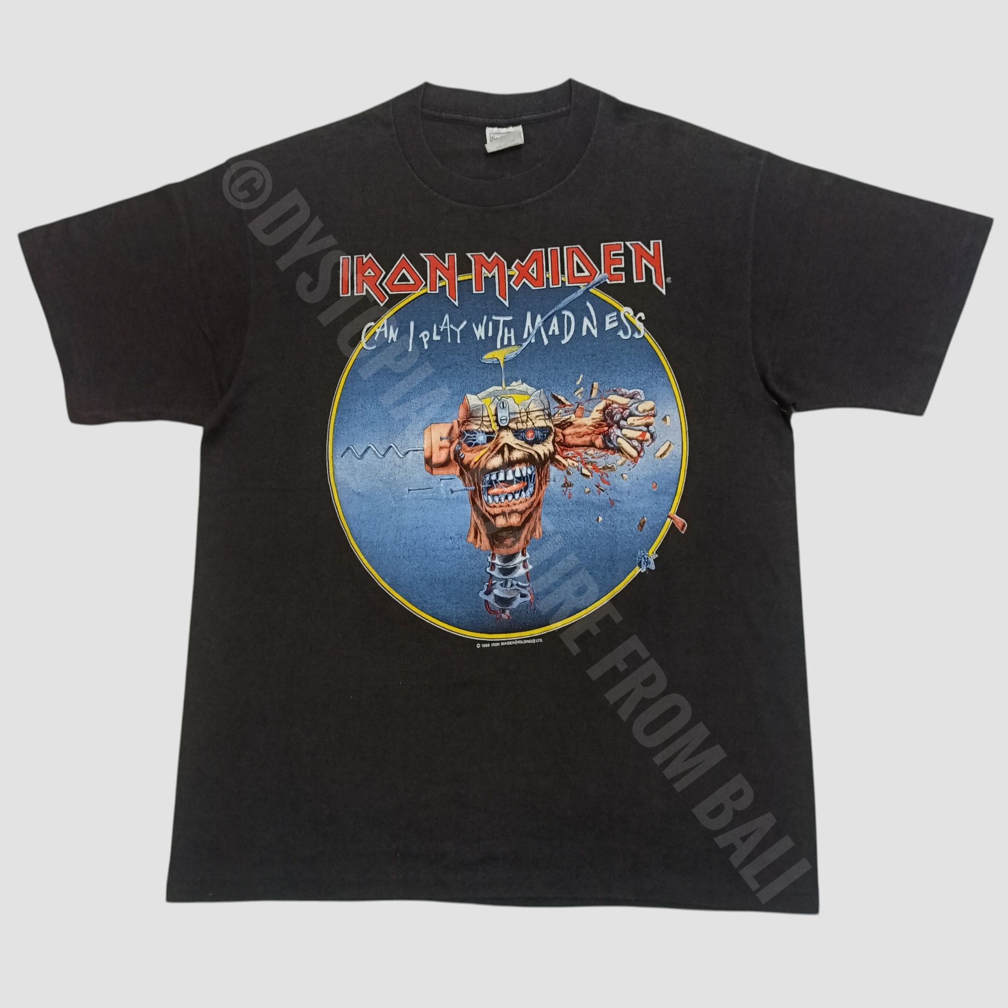 Iron Maiden Vintage 1988 Iron Maiden Can I Play With Madness Band Tshirt Size US L / EU 52-54 / 3 - 1 Thumbnail