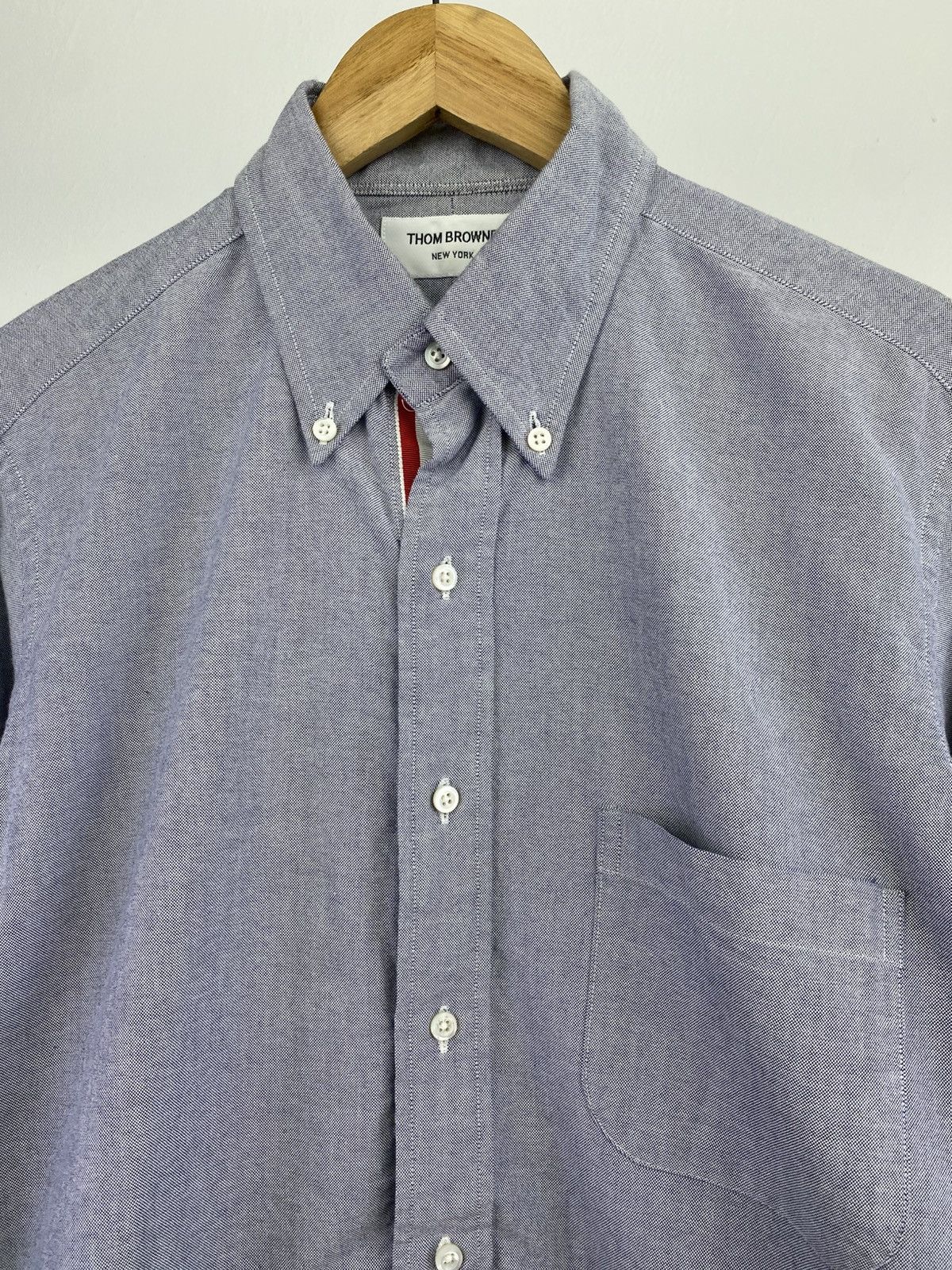Thom Browne Thom Browne New York Light Blue Oxford Classic Shirt Size US M / EU 48-50 / 2 - 5 Thumbnail