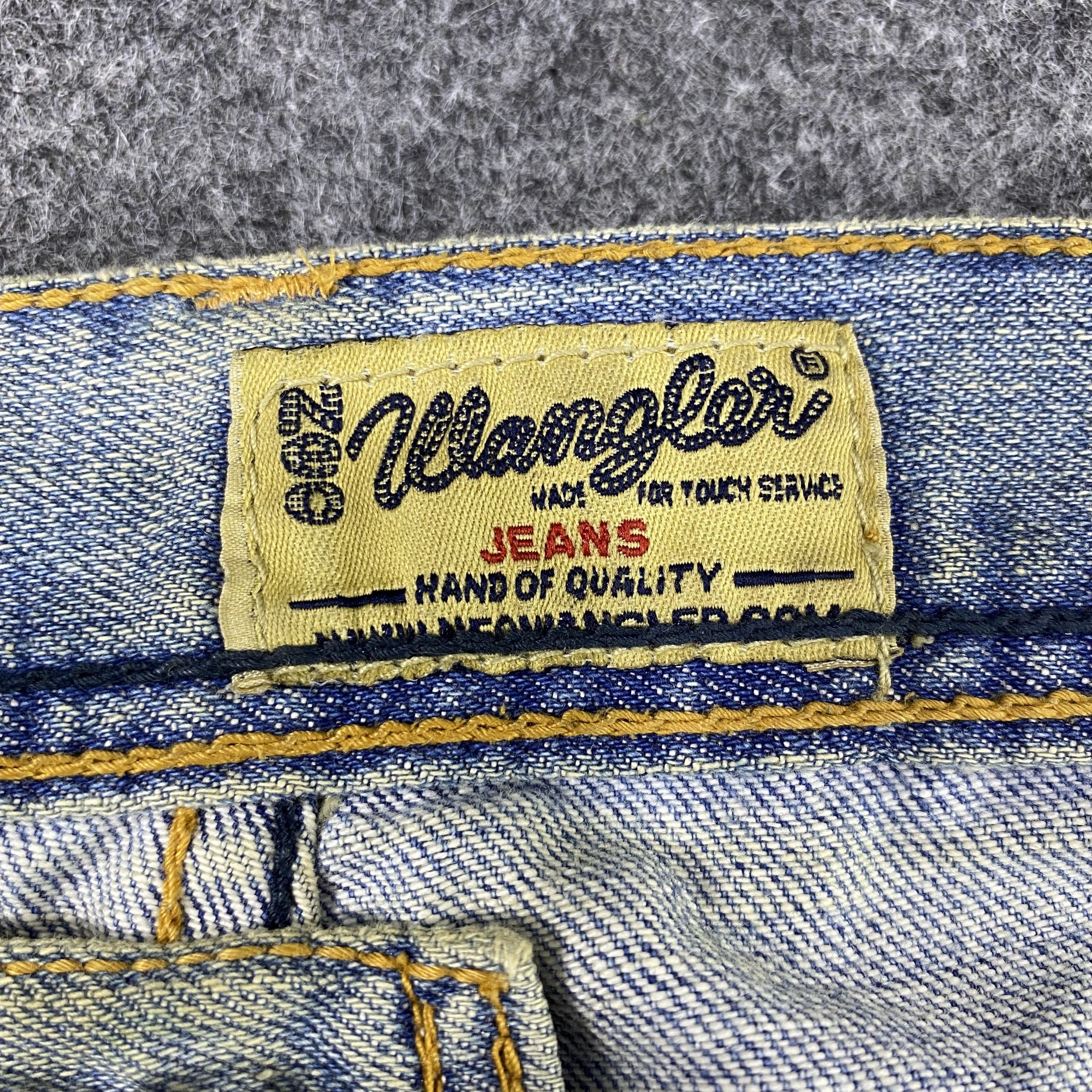 Jean × Vintage × Wrangler Vintage Wrangler Distressed Blue Wash Jean-J1189 Size US 32 / EU 48 - 12 Thumbnail