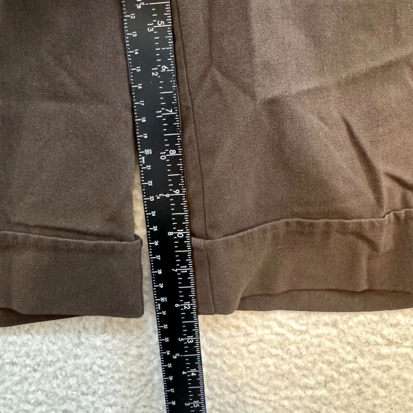 Vintage VINTAGE Capri Trouser Pant 12 Brown Office Grunge Bermuda 90s Y2K Spring Street Womens Size 34" / US 12 / IT 48 - 7 Thumbnail
