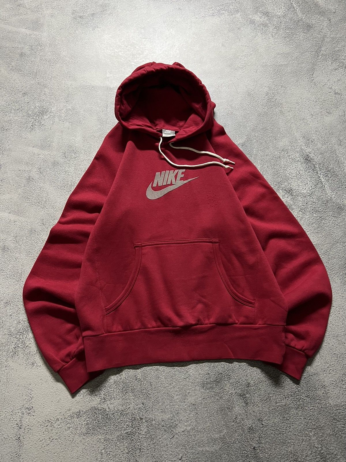 Nike × Vintage Vintage Y2k Nike ❤️ Velour Spell Out Big Logo Hoodie 00’s Size US S / EU 44-46 / 1 - 5 Thumbnail
