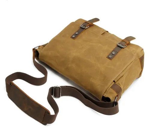 Genuine Leather × Indigo Bag Canvas Men Shoulder bag Size ONE SIZE - 3 Thumbnail