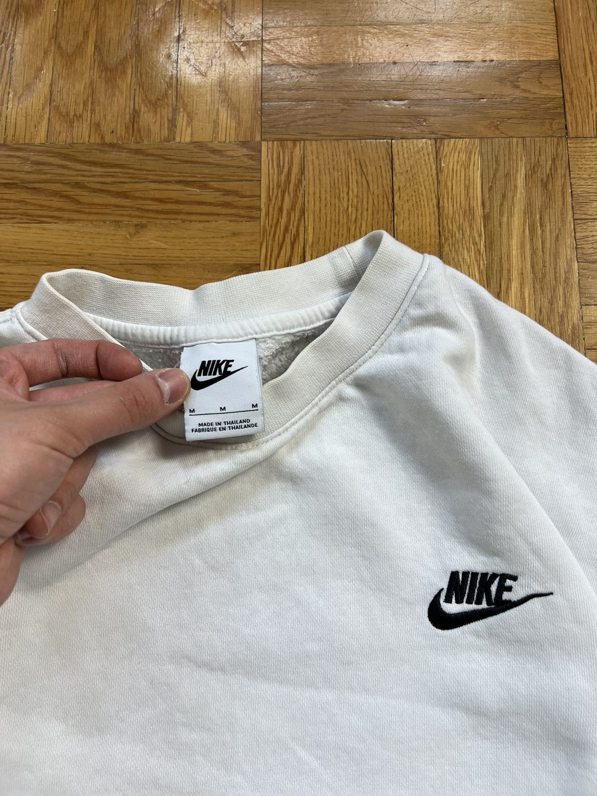 Nike Bluza Nike Small Logo Swoosh Biała Size US M / EU 48-50 / 2 - 2 Thumbnail