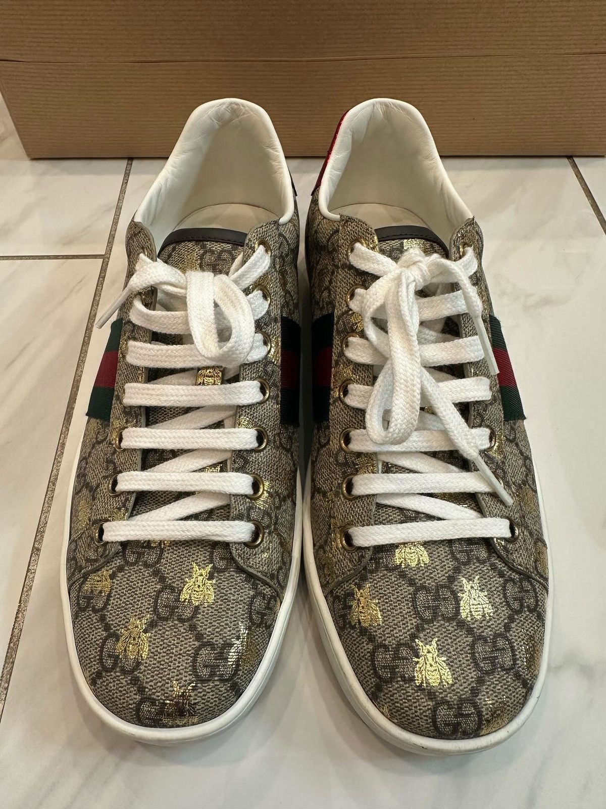 Designer × Gucci Gucci Bee Sneakers Size US 8 / IT 38 - 1 Thumbnail