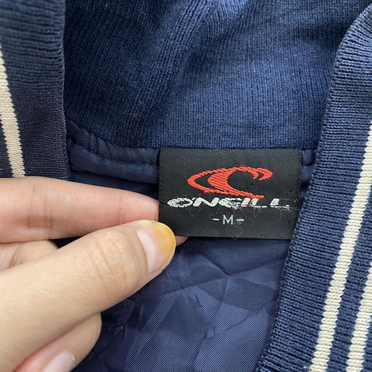 O'Neill × Vintage Vintage ONEILL USA Surf Full Zipper Blue Sweater Size US M / EU 48-50 / 2 - 5 Thumbnail