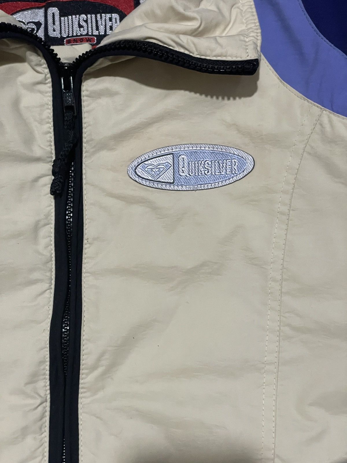 Quiksilver × Vintage Vintage Quiksilver Mens Snow Beige Jacket Grey Q-Tron Plush Size US XL / EU 56 / 4 - 6 Thumbnail