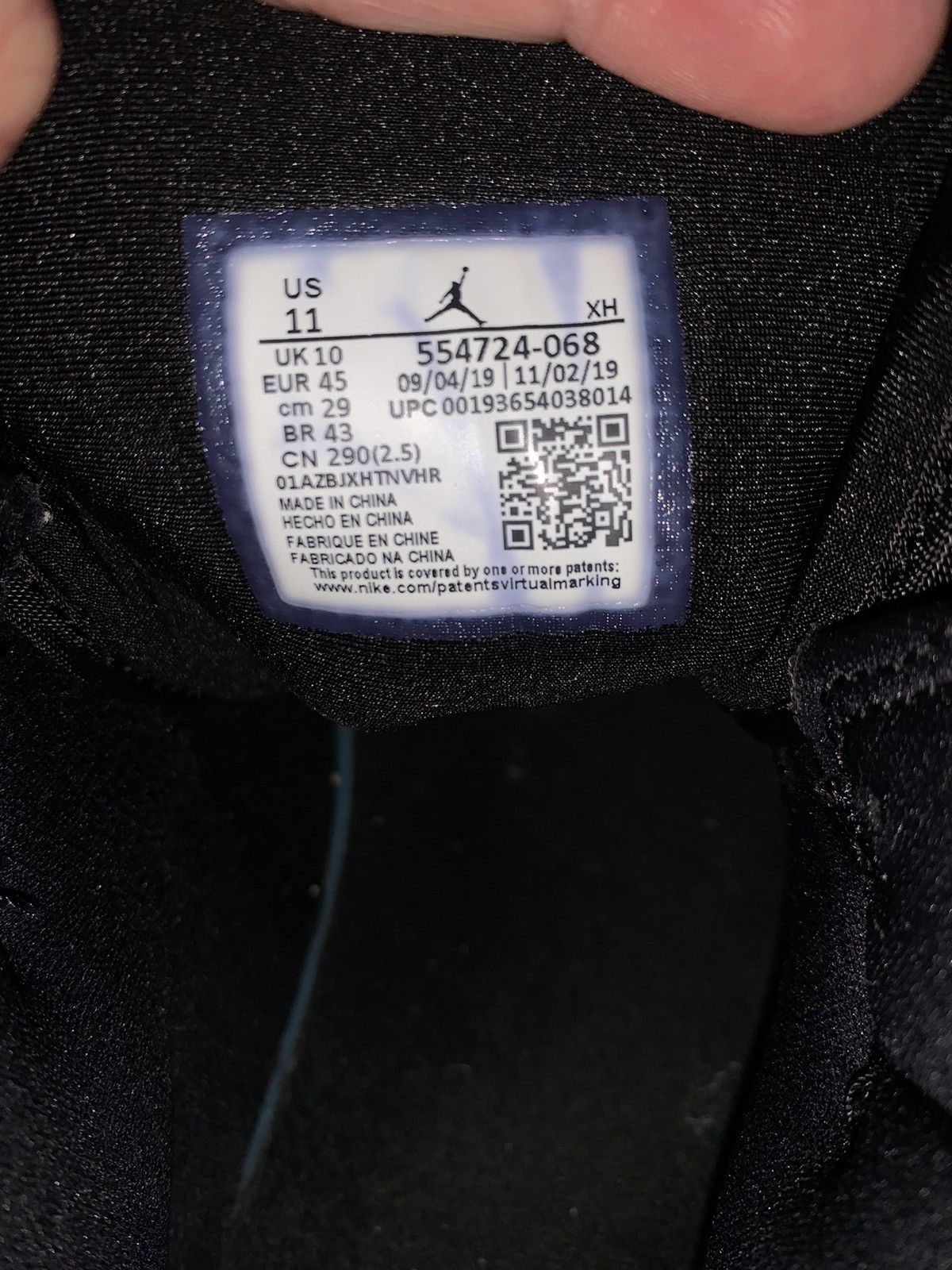 Jordan Brand Air Jordan 1 Mid Black Royal Size US 11 / EU 44 - 7 Thumbnail