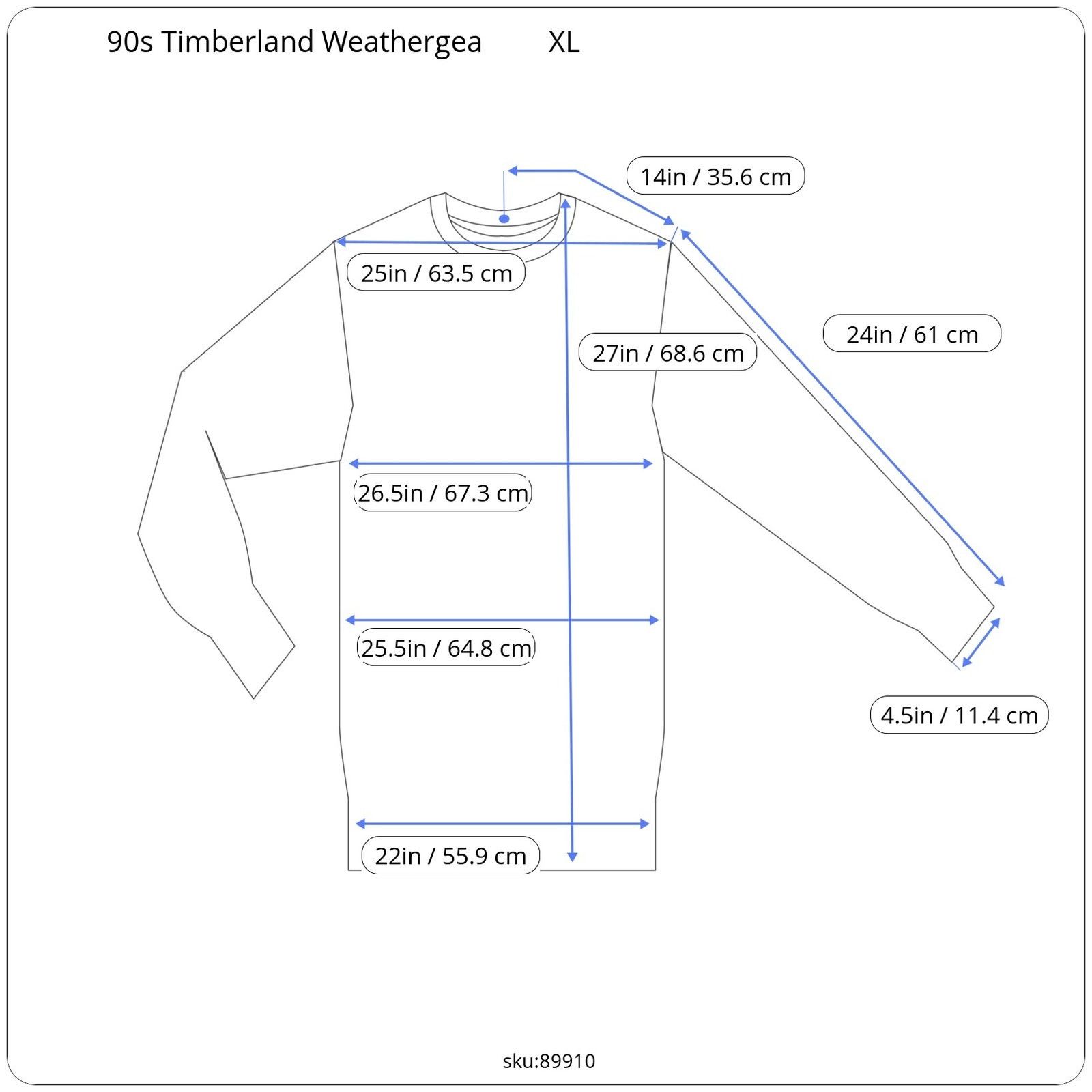 Timberland 90s Timberland Weathergear Boxy Crewneck XL Size US XL / EU 56 / 4 - 2 Thumbnail