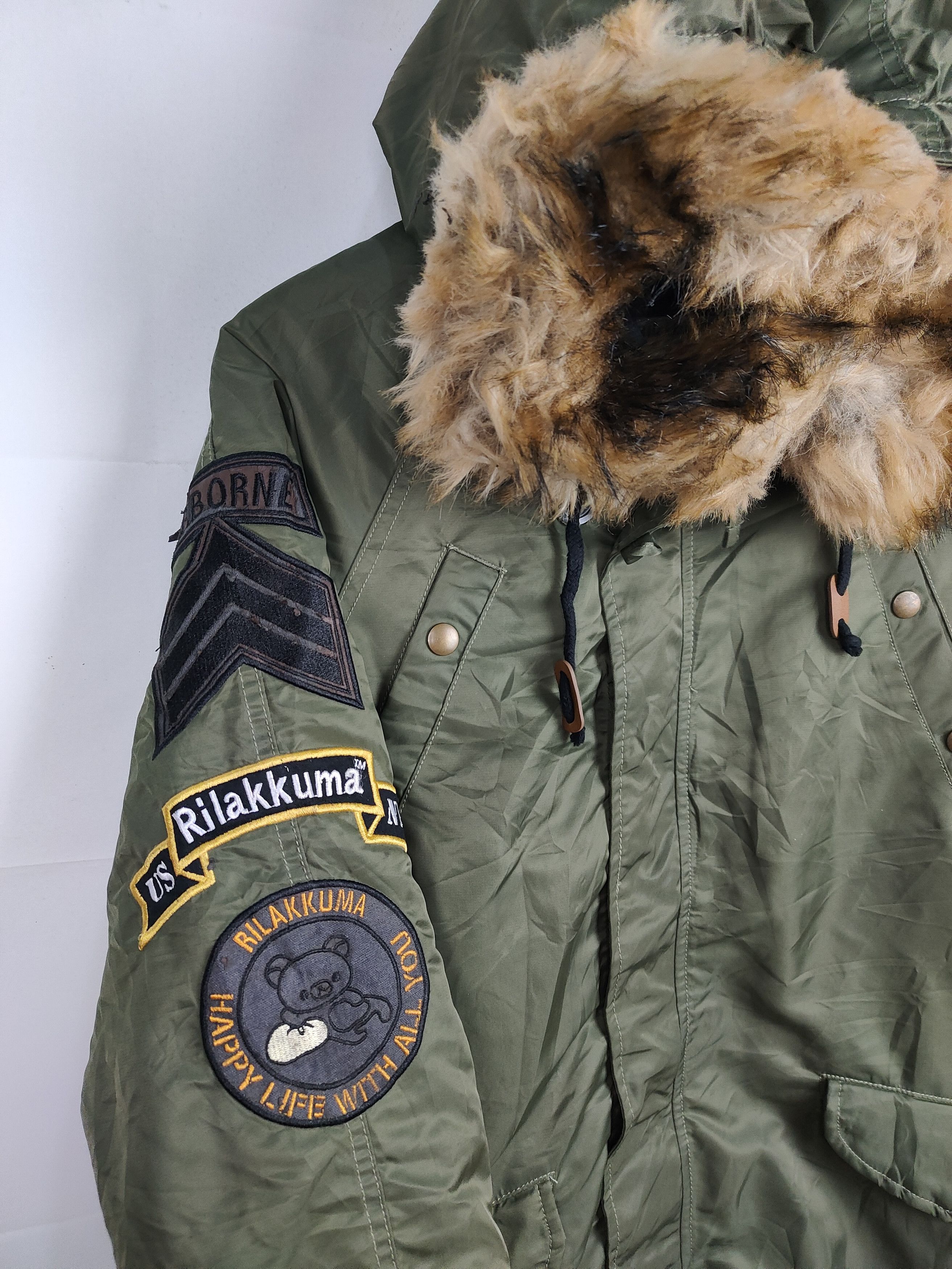 Japanese Brand Rilakkuma N-3B Parka Jacket Size US M / EU 48-50 / 2 - 3 Thumbnail