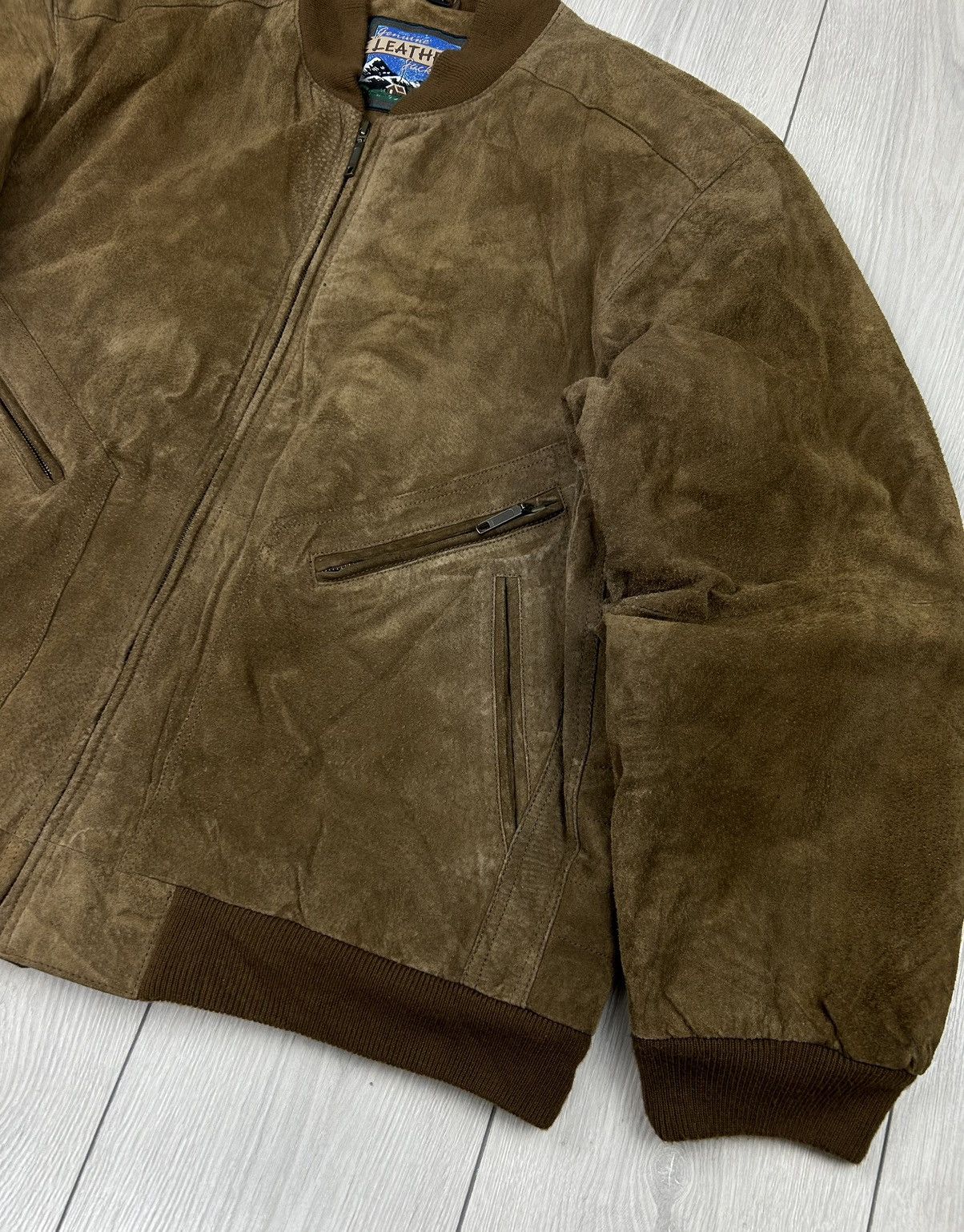Vintage Leather Vintage Bomber Jacket Brown Size XL Size US XL / EU 56 / 4 - 4 Thumbnail