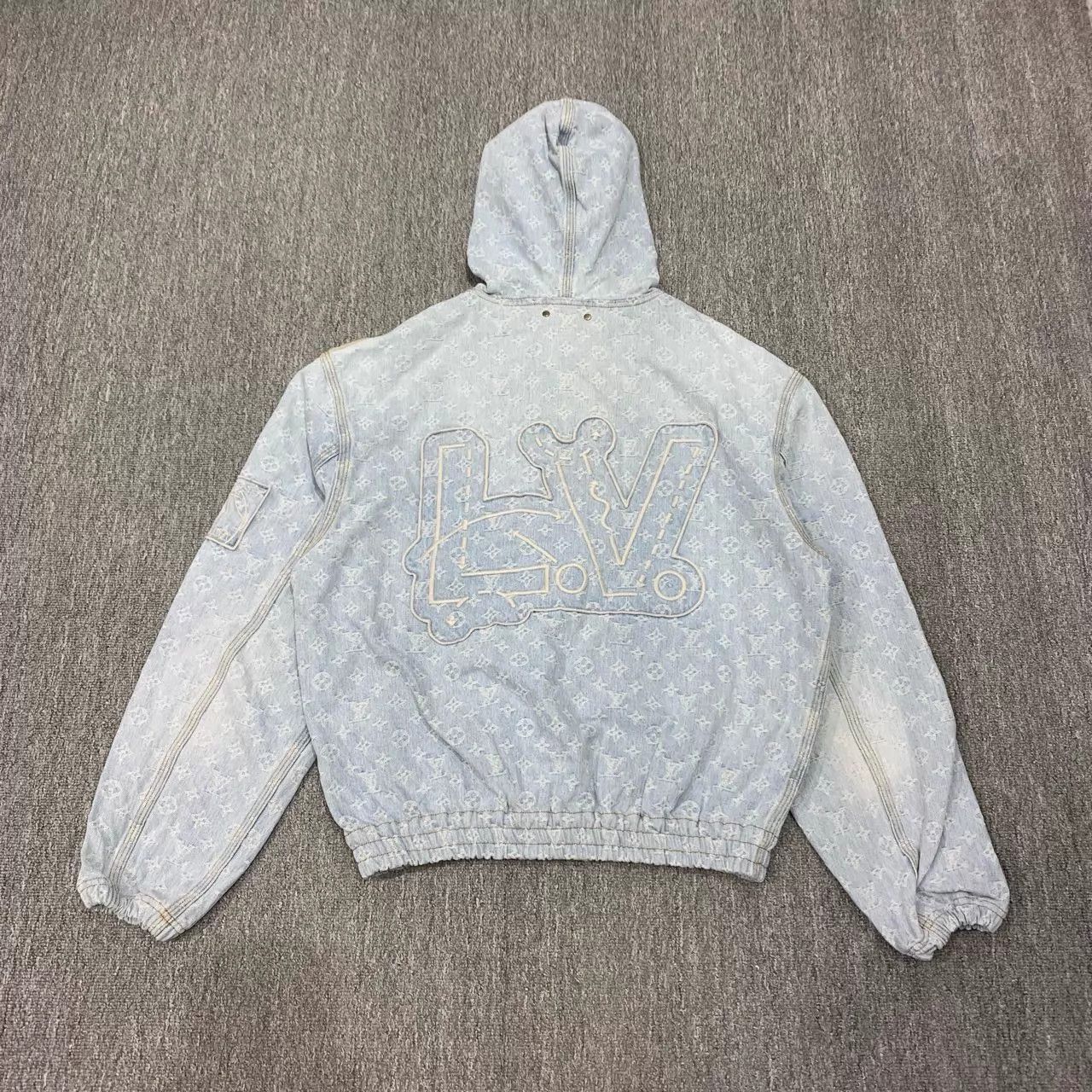 Louis Vuitton Lv x Nba Blue Monogram Denim Jacket 50 95 New Size US M / EU 48-50 / 2 - 2 Thumbnail