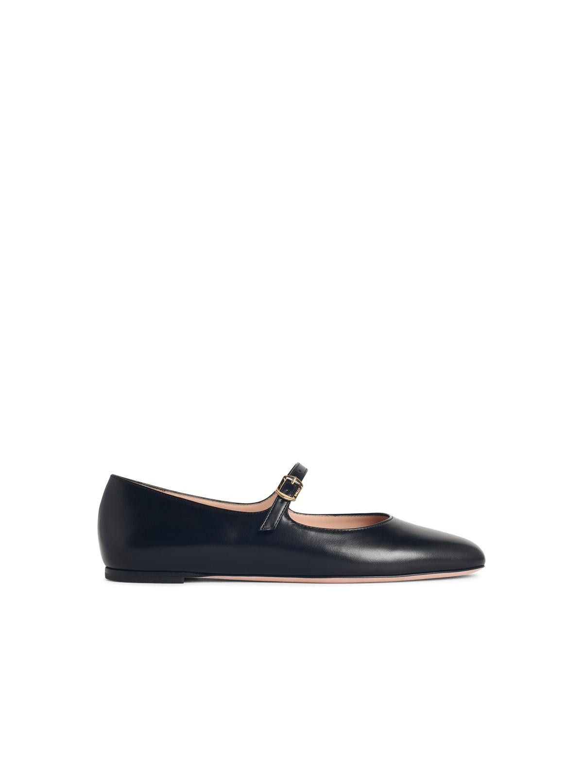 Bally BALLY 'Ballyrina' Black Leather Ballet Flats Size US 9 / IT 39 - 1 Thumbnail
