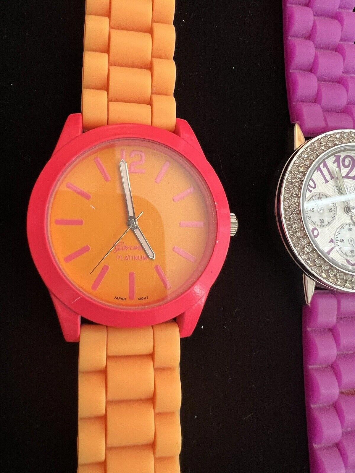 Designer 3 Women’s Watches Rubber Band Fun Colors Size ONE SIZE - 3 Thumbnail