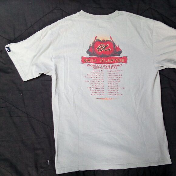 Band Tees × Vintage Vintage Eric Clapton World Tour 2006-07 T-Shirt Size US M / EU 48-50 / 2 - 4 Thumbnail