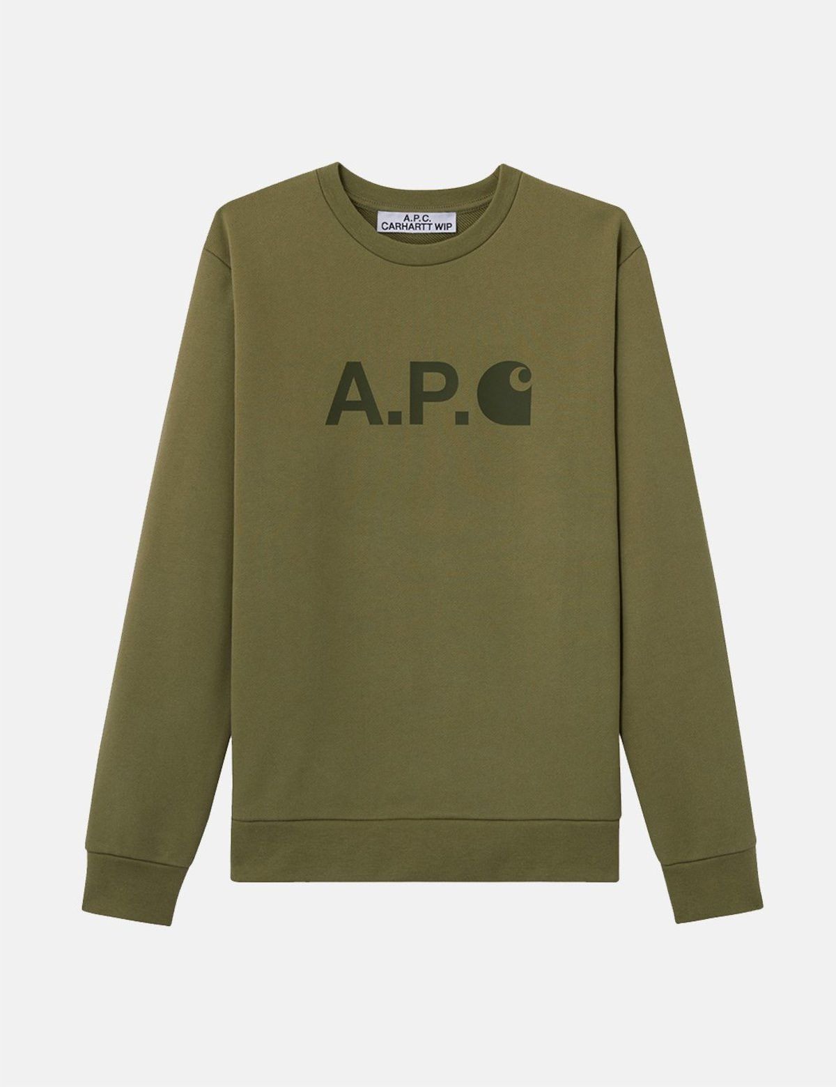 A.P.C. × Carhartt Wip Carhartt WIP x APC- Green sweatshirt Size US M / EU 48-50 / 2 - 1 Thumbnail