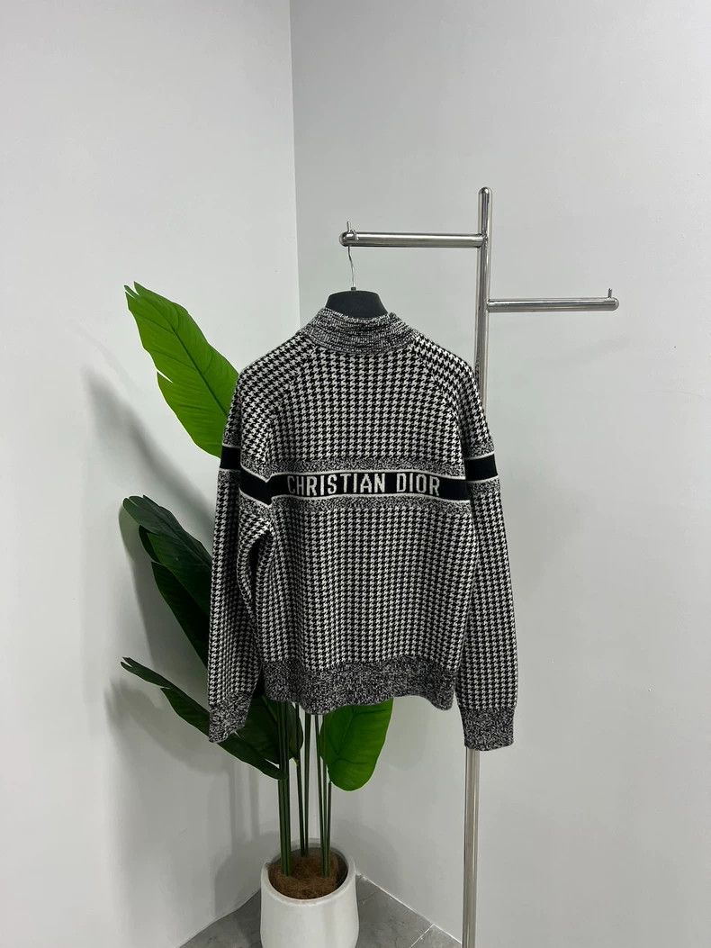 Dior Dior Behind the Logo thousand-bird plaid wool coat 2505-Nex Size XS / US 0-2 / IT 36-38 - 2 Thumbnail