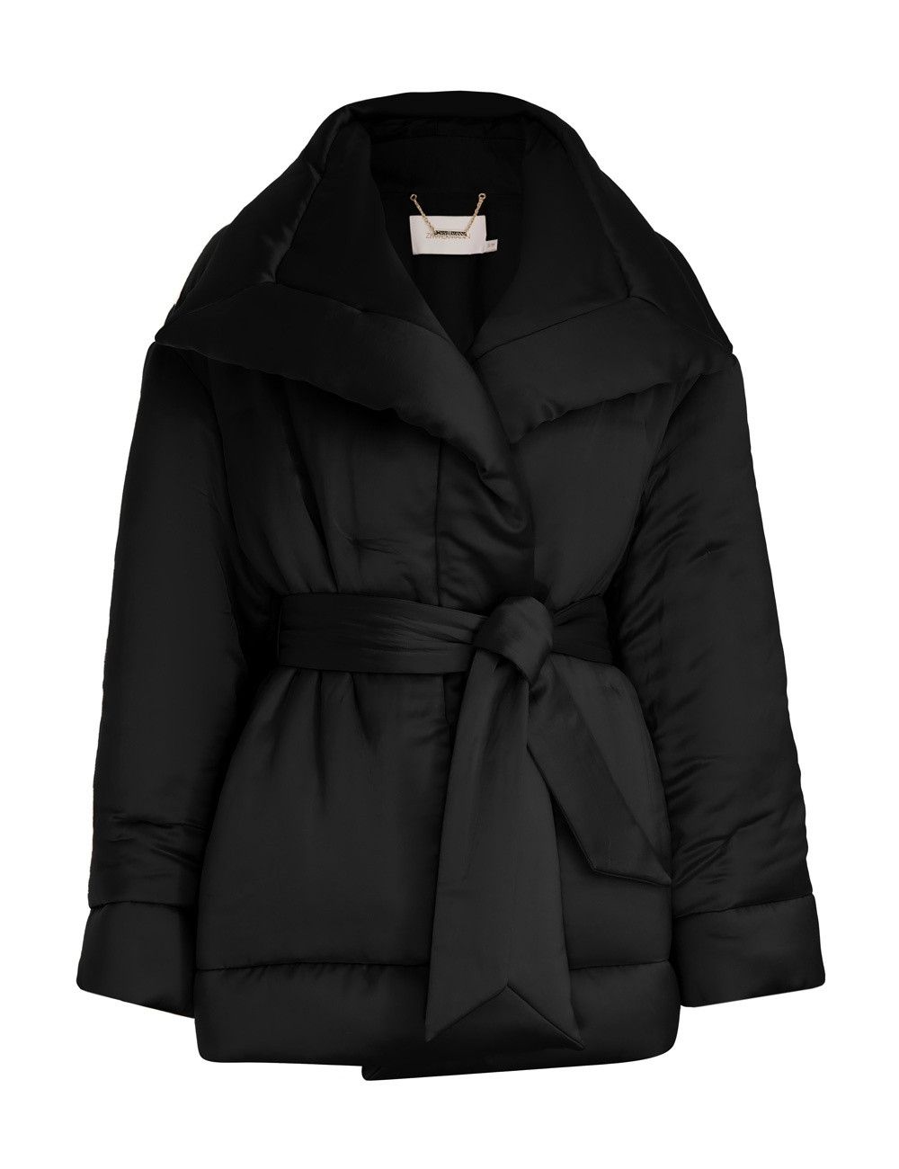 Zimmermann oc11z0225 Luminosity Satin Wadded Jacket in Black Size XL / US 12-14 / IT 48-50 - 1 Thumbnail