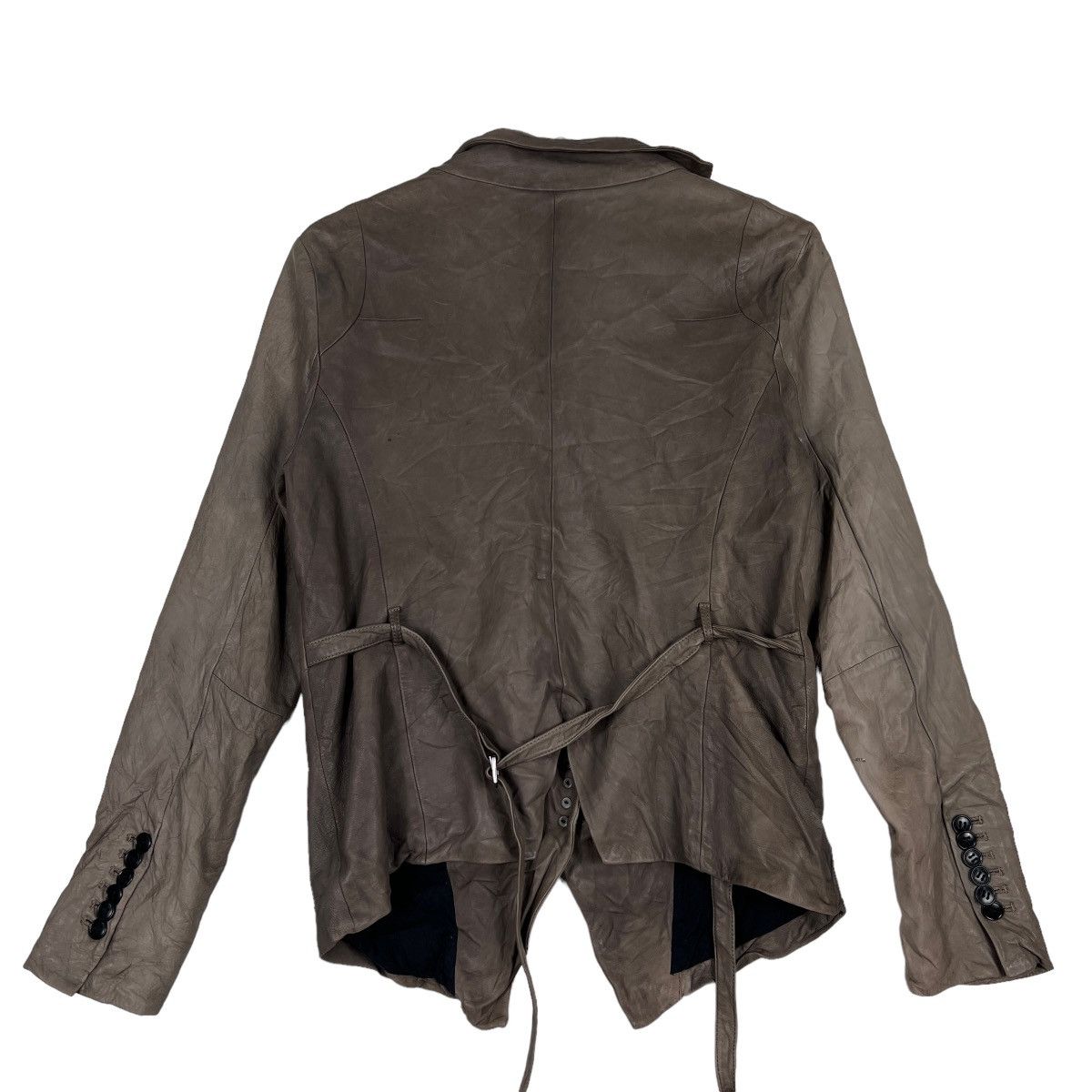If Six Was Nine 🔥 AILEFAN ASYMMETRIC LEATHER JACKET Size US S / EU 44-46 / 1 - 8 Thumbnail