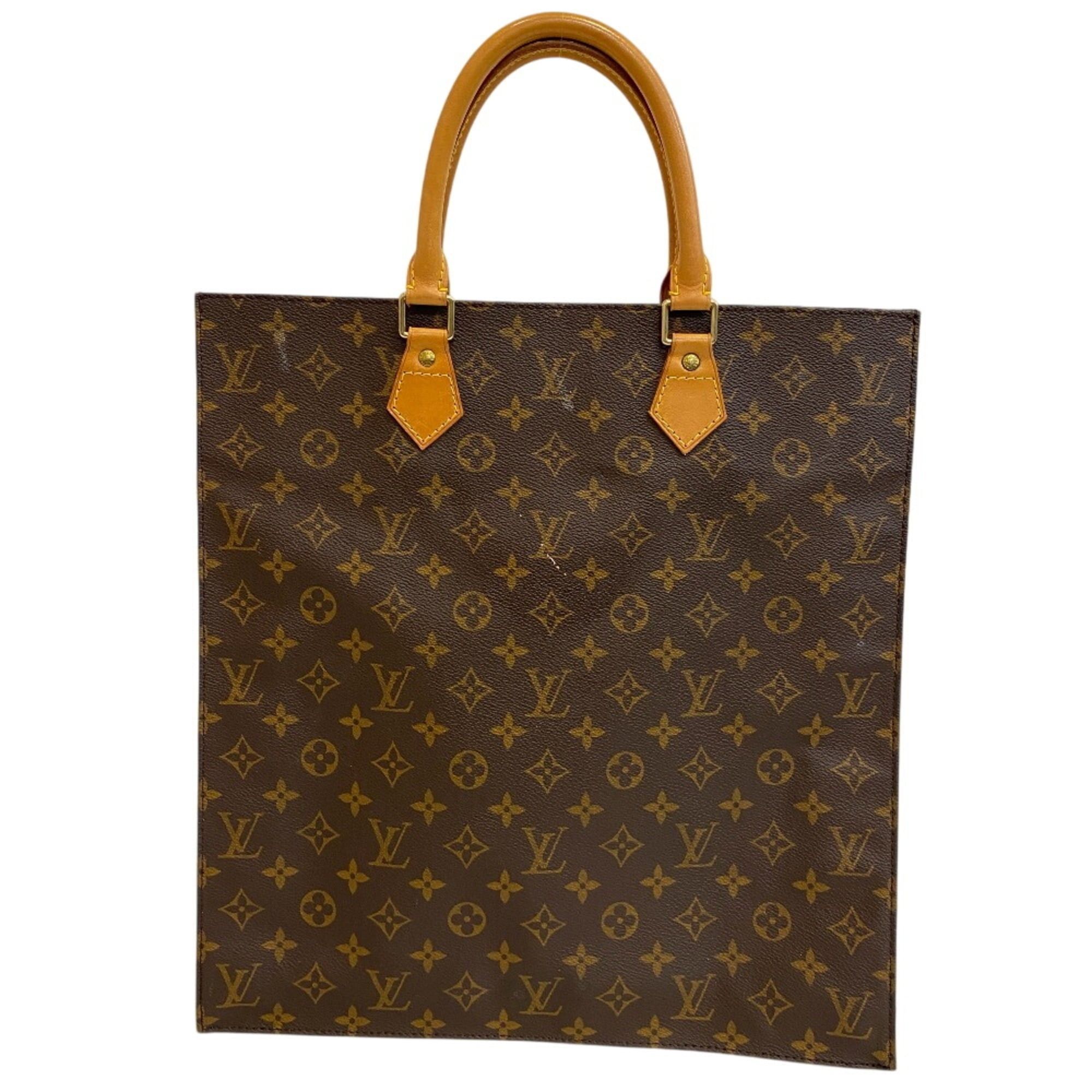 Louis Vuitton Louis Vuitton M51140 Sac Plat A4-compatible handbag, monogram tote bag, shoulder brown Size ONE SIZE - 1 Thumbnail