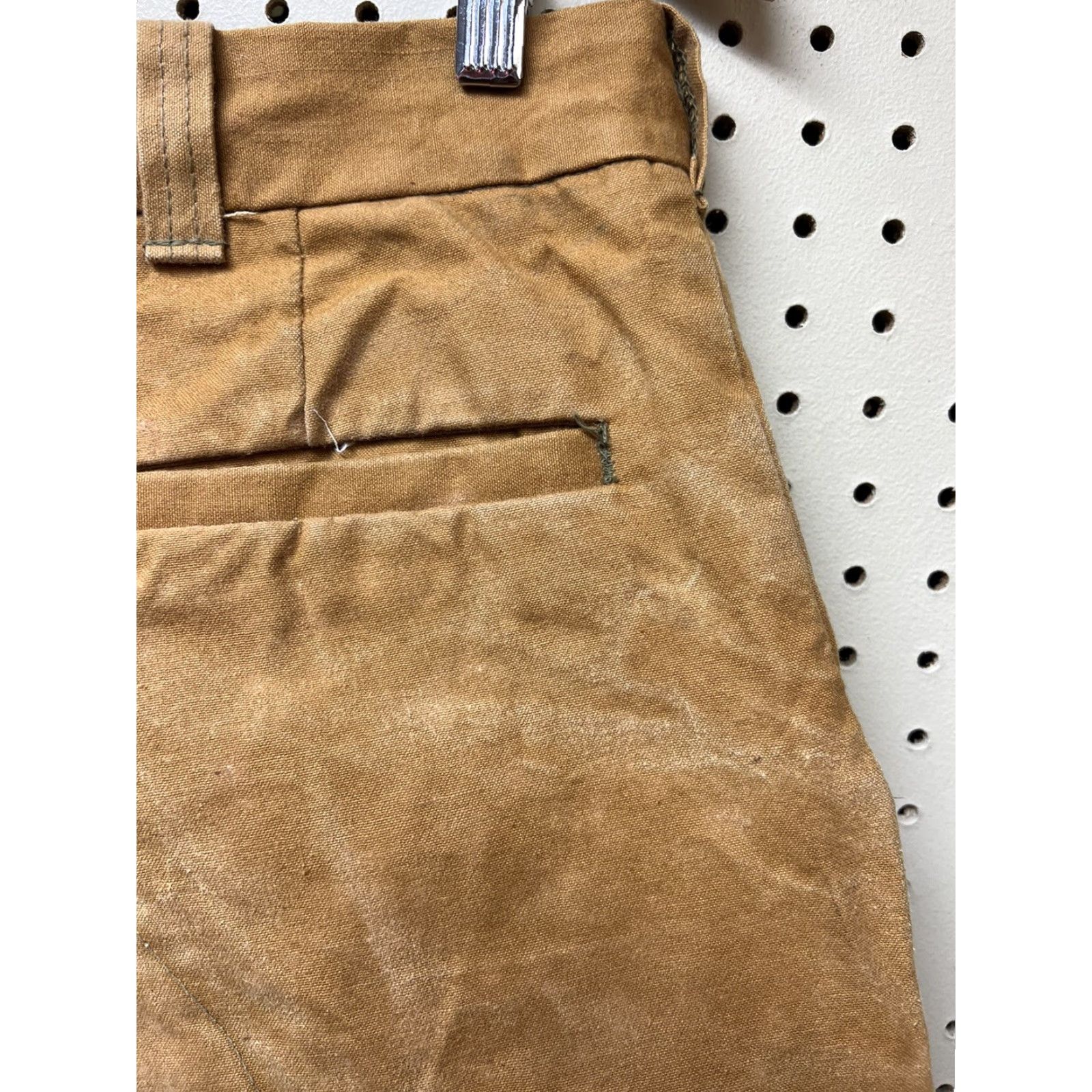 Doublet VINTAGE Duxbak Pants Workwear Mens Brown 32x31 Double Knee Rainproofed Cloth Carpenter Inseam 31 New? Size US 32 / EU 48 - 6 Thumbnail