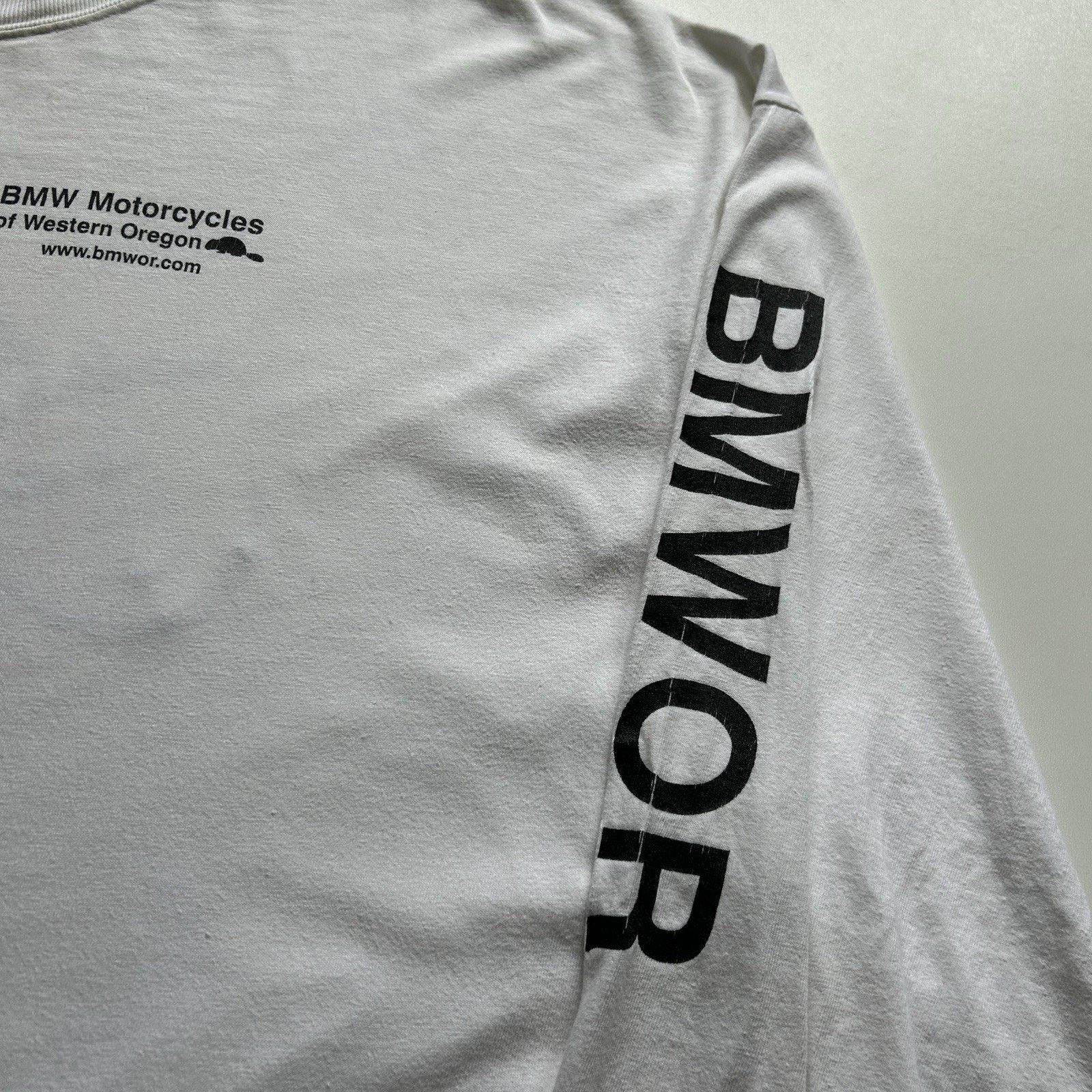 BMW × Hanes × Vintage Vintage 90s BMW Motorcycles Shirt 3XL Hanes Long Sleeve Rare Size US XXL / EU 58 / 5 - 3 Thumbnail