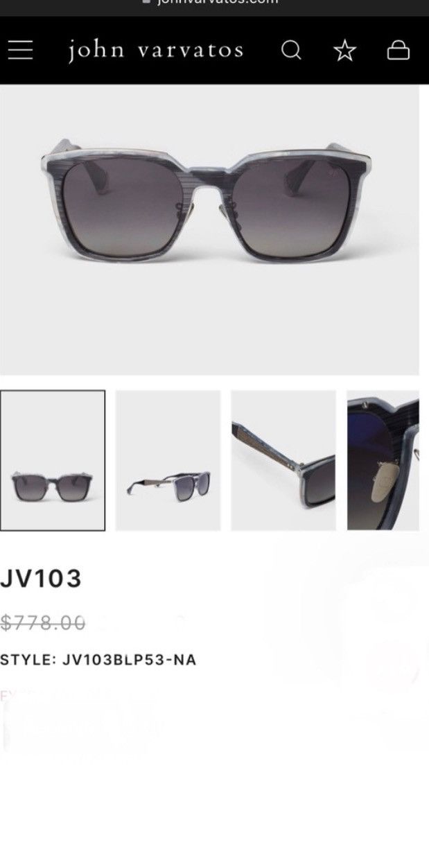 John Varvatos JV103 sunglasses Size ONE SIZE - 6 Thumbnail