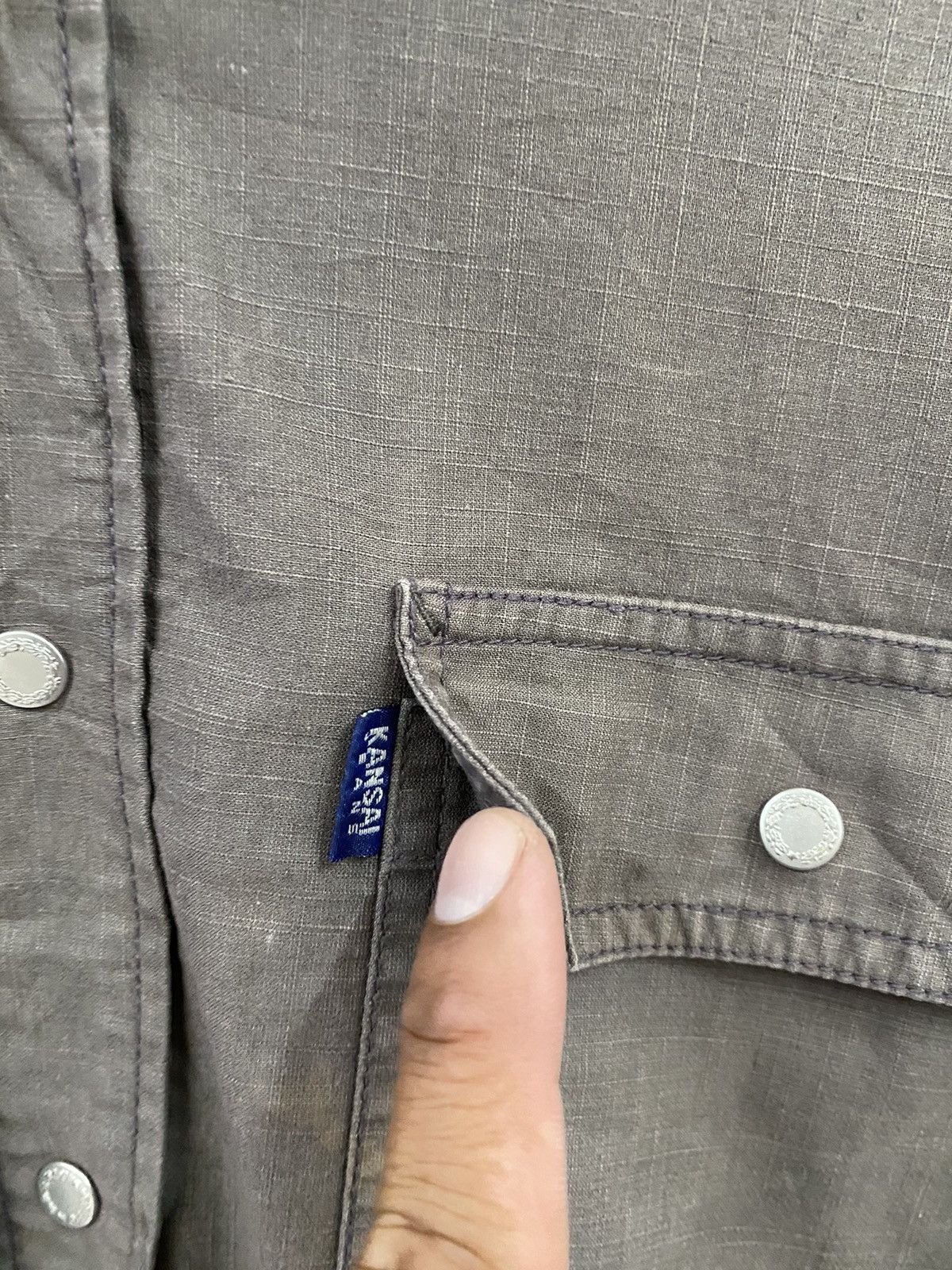 Kansai Yamamoto Vtg Kansai Jeans By Kansa Yamamoto Shirt Button Up Size US L / EU 52-54 / 3 - 9 Thumbnail