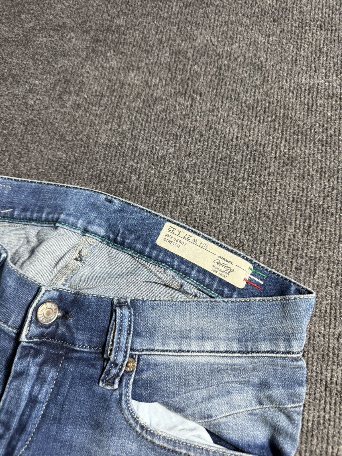 Diesel Luxury 00s Diesel Getlegg Italy Slim Skinny Jeans Italy Y2K Size 27" / US 4 / IT 40 - 8 Thumbnail