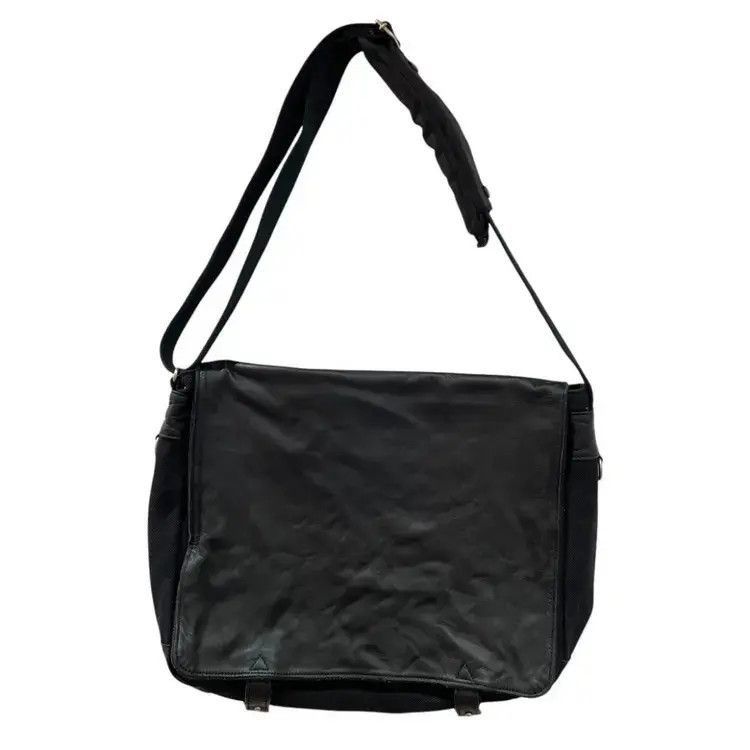 Yohji Yamamoto Yohji Yamamoto Ys Canvas & Leather Joint Messager Bag Size ONE SIZE - 2 Thumbnail
