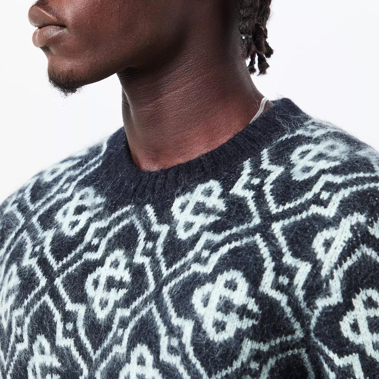 Casablanca o1g2r1mq0426 Mono Mohair Crew Neck Jumper in Multicolor Size US L / EU 52-54 / 3 - 5 Thumbnail