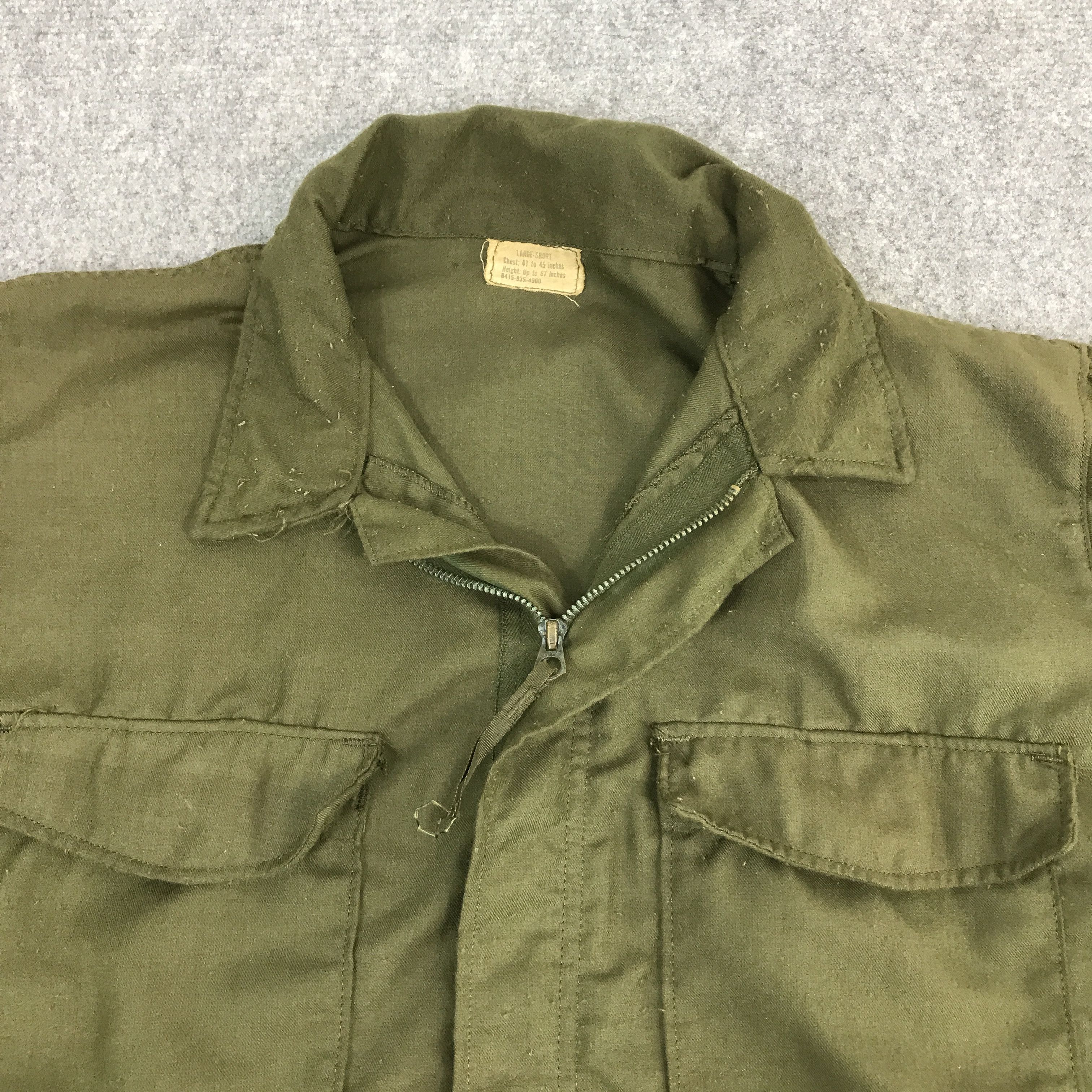 Vintage Vintage Us Army zipper jacket Dsa-100 Size US L / EU 52-54 / 3 - 8 Thumbnail