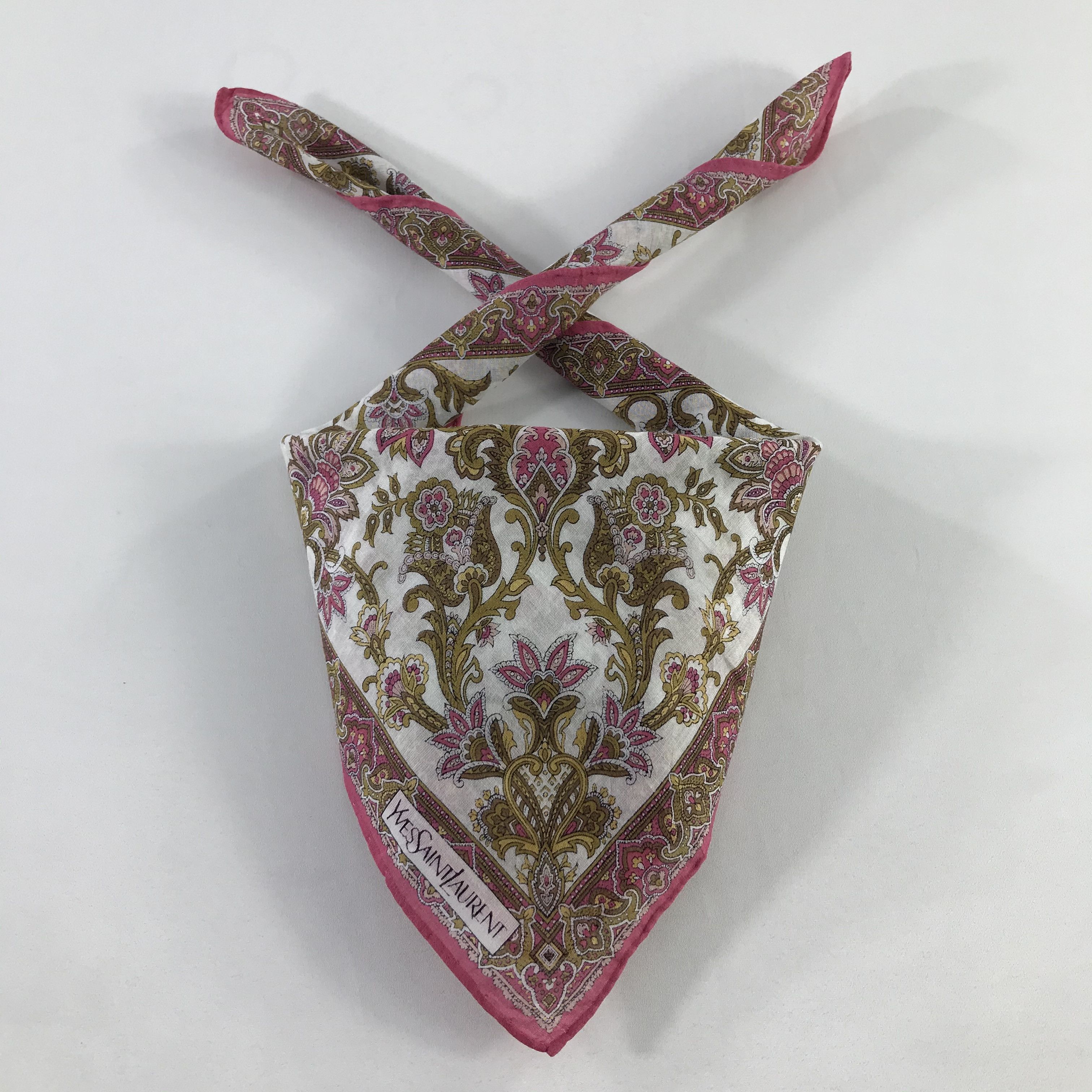 Vintage × Yves Saint Laurent Yves Saint Laurent Bandana / Handkerchief /Neckerchief -S895 Size ONE SIZE - 3 Thumbnail