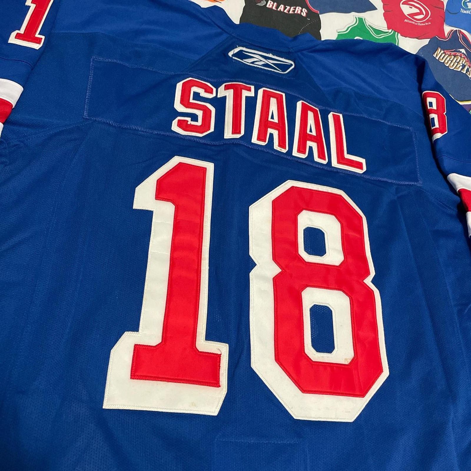 NHL × Reebok Reebok NHL Marc Staal Hockey Stanley Cup Fight Strap Jersey Size US XL / EU 56 / 4 - 4 Thumbnail