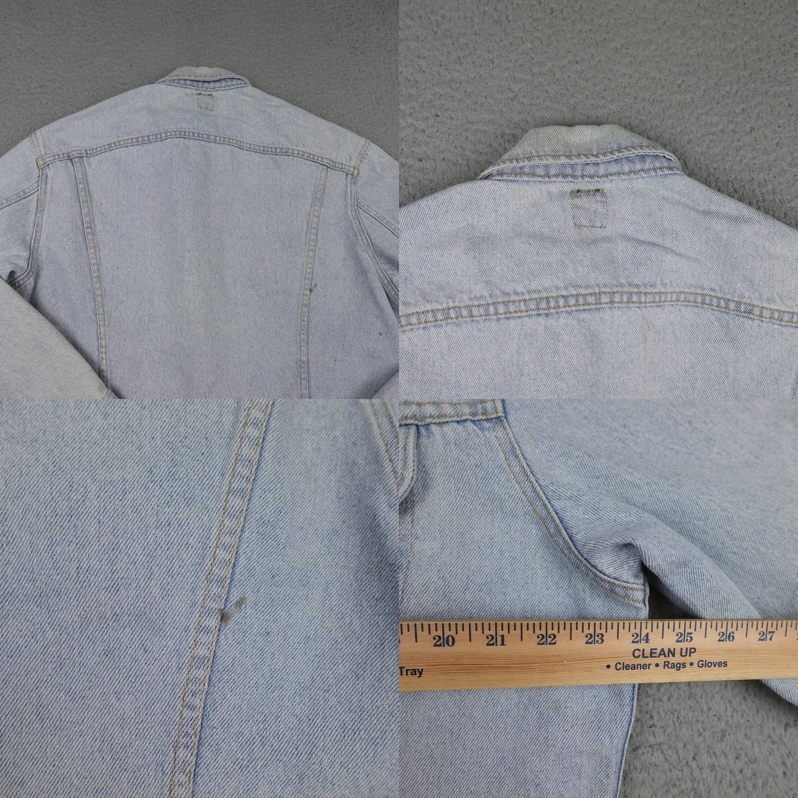 Lee VINTAGE Lee Jacket Mens Large Blue Denim Trucker Made In USA PATD-153438 70s 80s Size US L / EU 52-54 / 3 - 10 Thumbnail